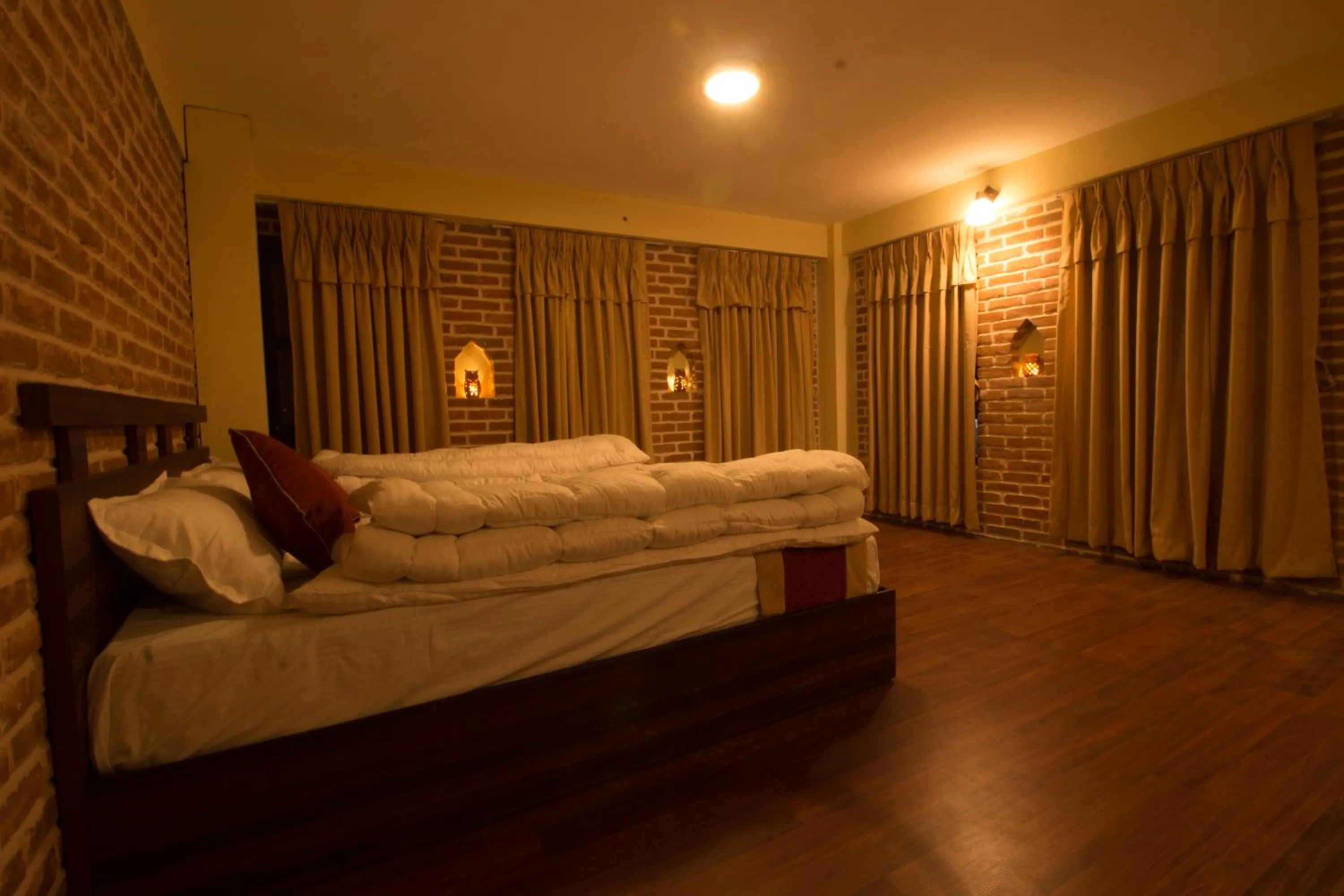 Photo of the whole room, Bed in HOTEL LAYAKU DURBAR