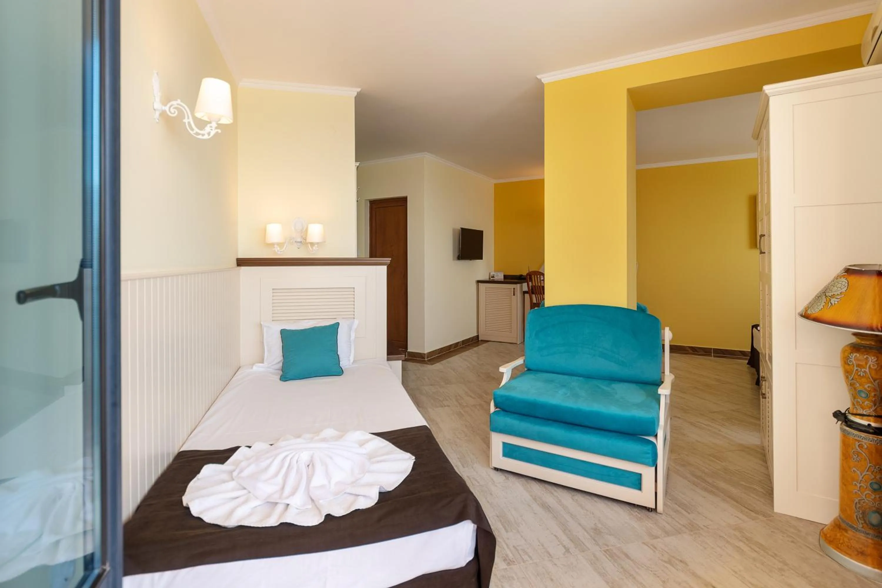 Bed in Hotel Evridika