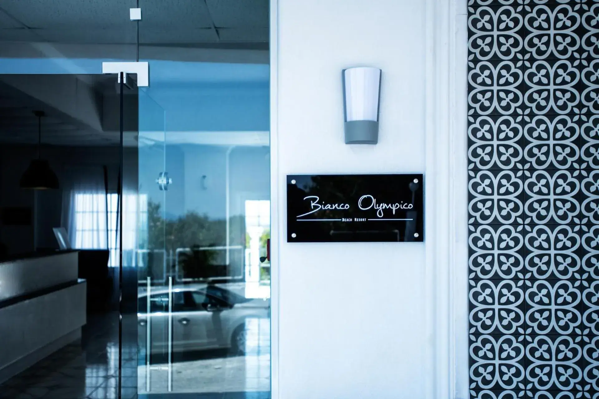 Facade/entrance in Bianco Olympico Beach Resort-All Inclusive Facade/entrance in Bianco Olympico Beach Resort-All Inclusive