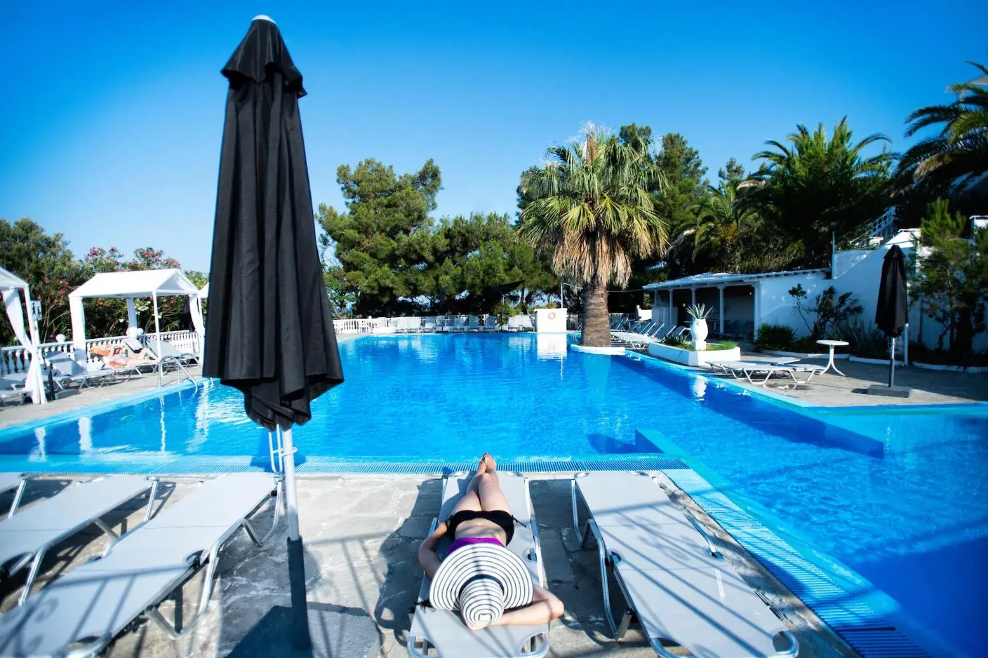 Pool view in Bianco Olympico Beach Resort-All Inclusive Pool view in Bianco Olympico Beach Resort-All Inclusive