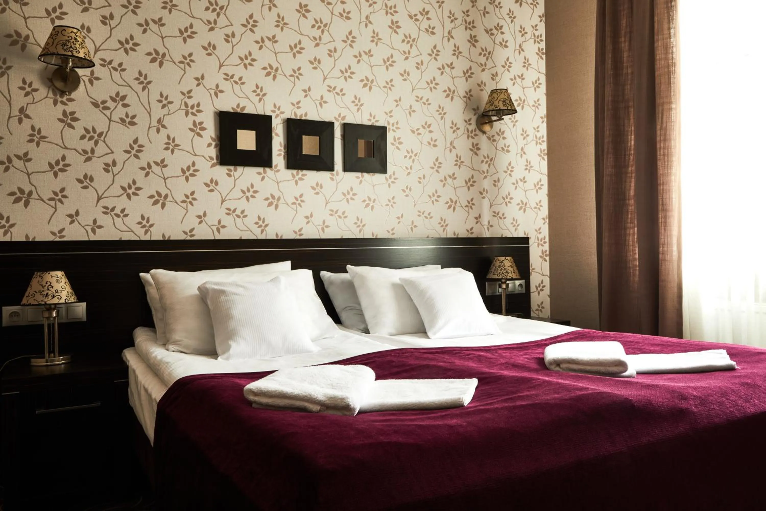 Bed in Hotel Racibor