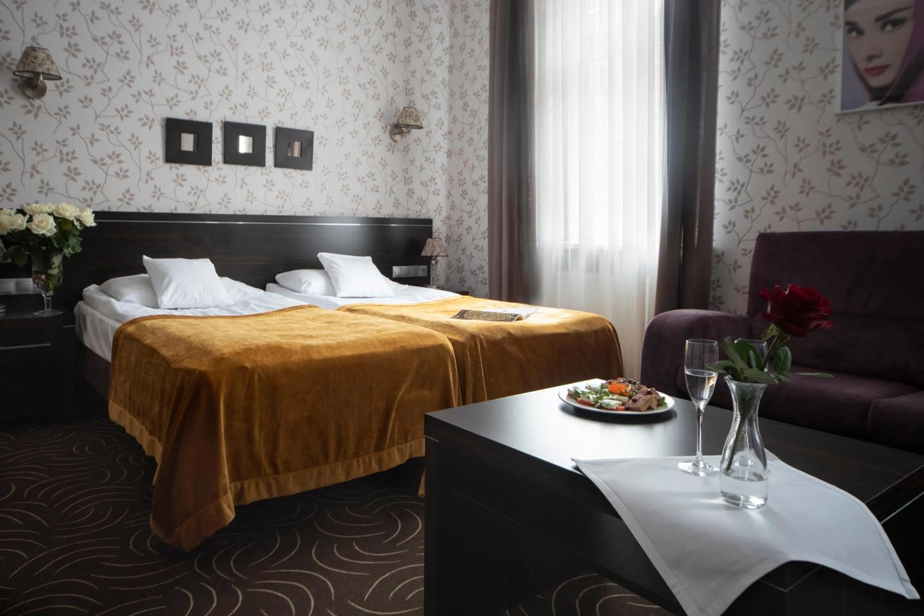 Bed in Hotel Racibor