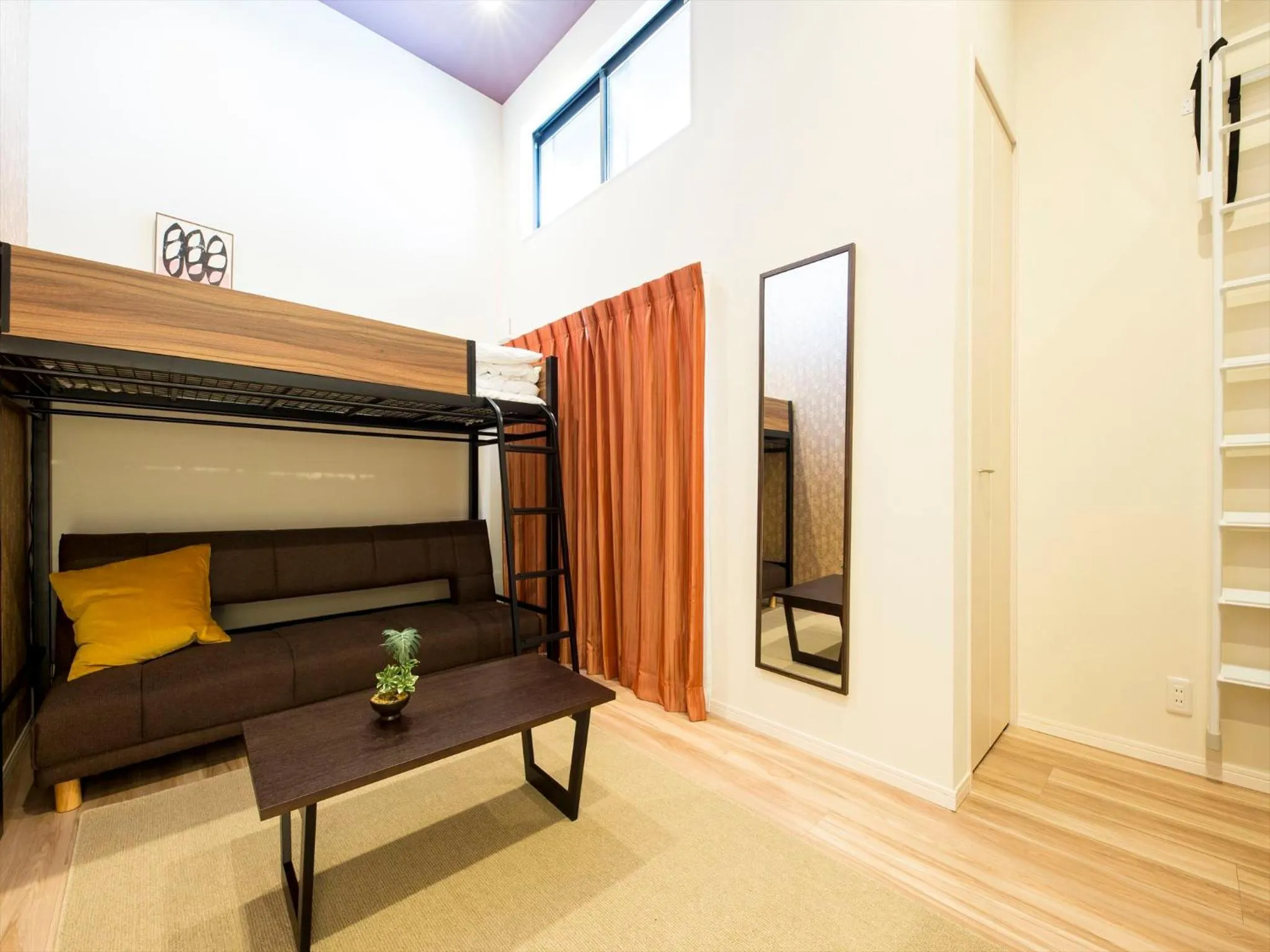 Living room, Bed in TRIP POD MINOSHIMA A