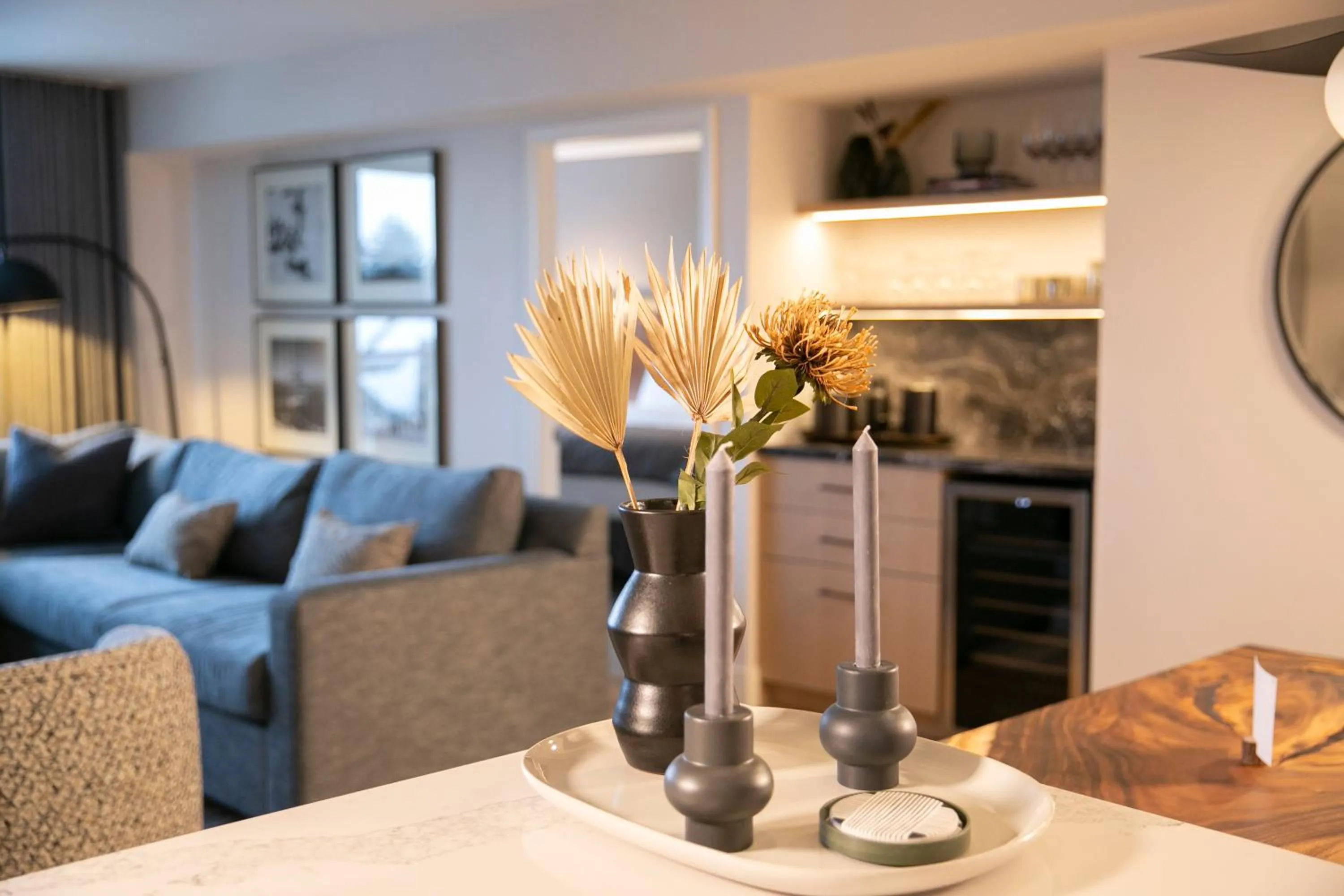 Living room in Carleton Lodge