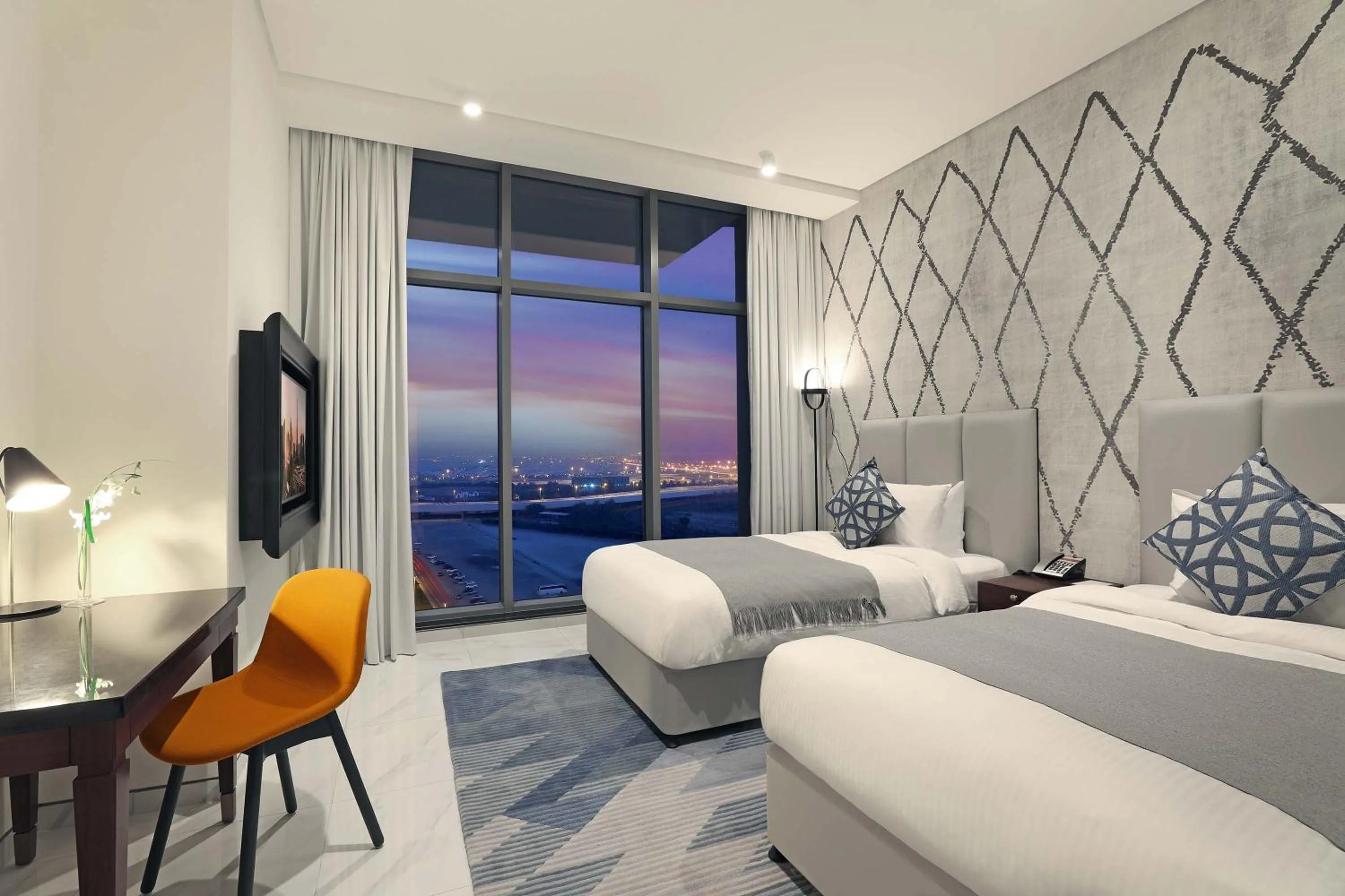 Bedroom, Bed in Millennium Atria Business Bay