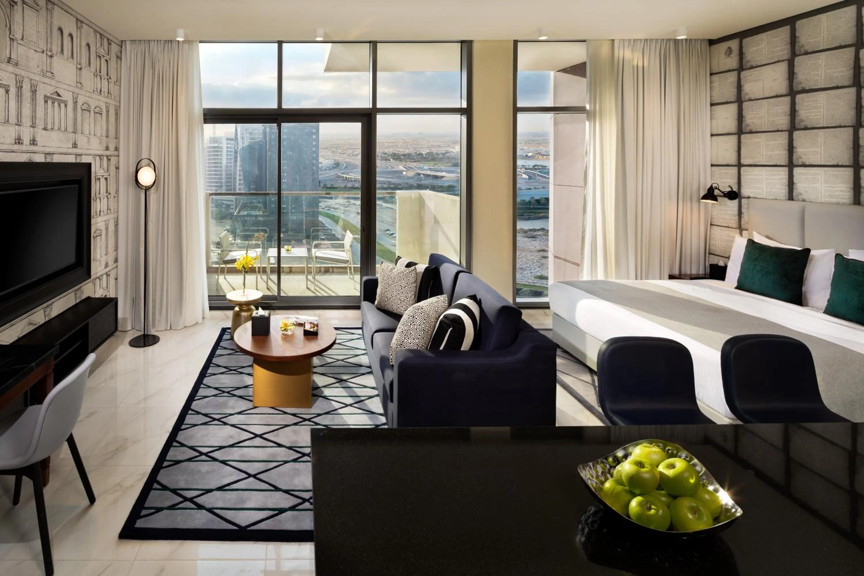 Bedroom, Bed in Millennium Atria Business Bay