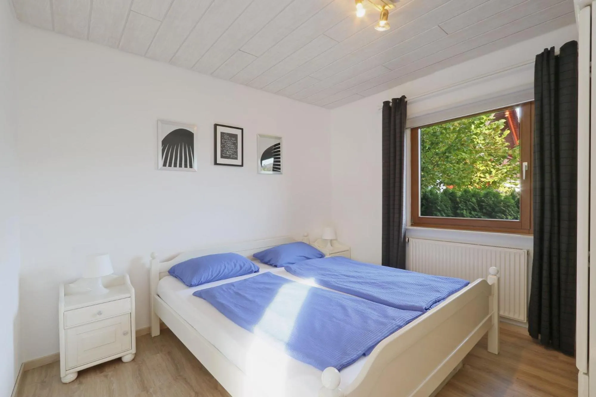 Bed in Seepark Kirchheim Ferienhaus bei Diane mit Sauna