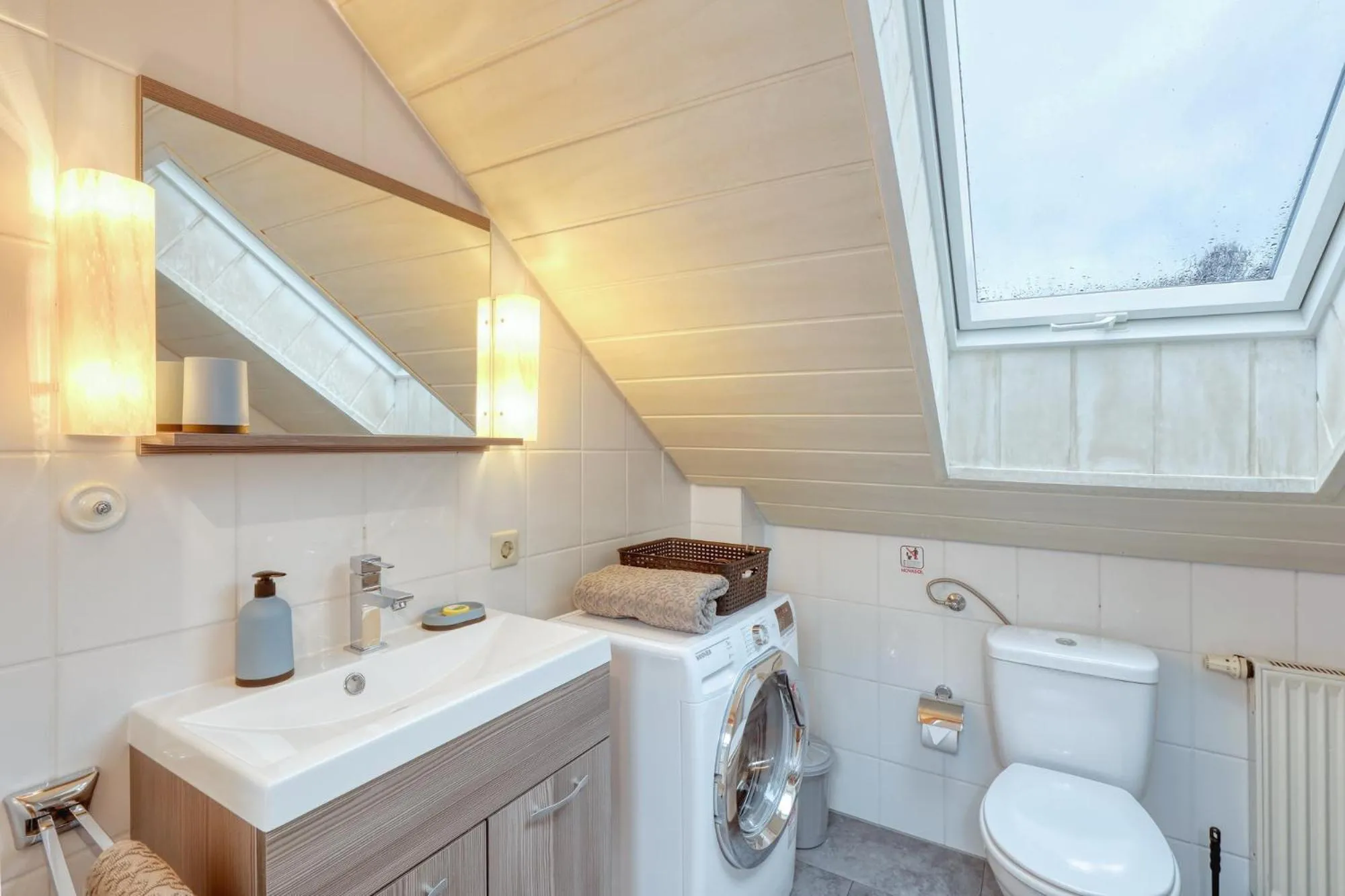 Bathroom in Seepark Kirchheim Ferienhaus bei Diane mit Sauna