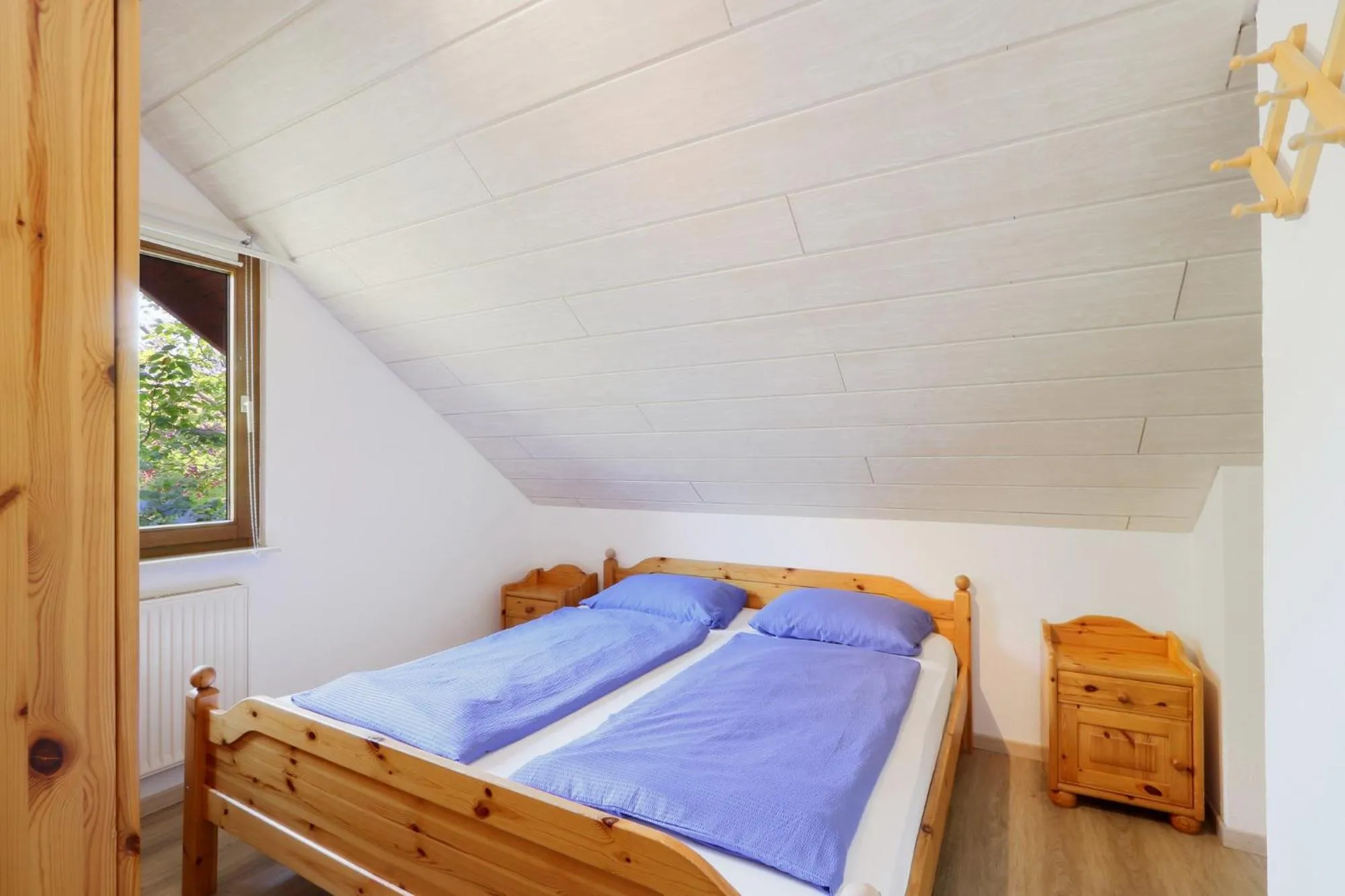 Bed in Seepark Kirchheim Ferienhaus bei Diane mit Sauna