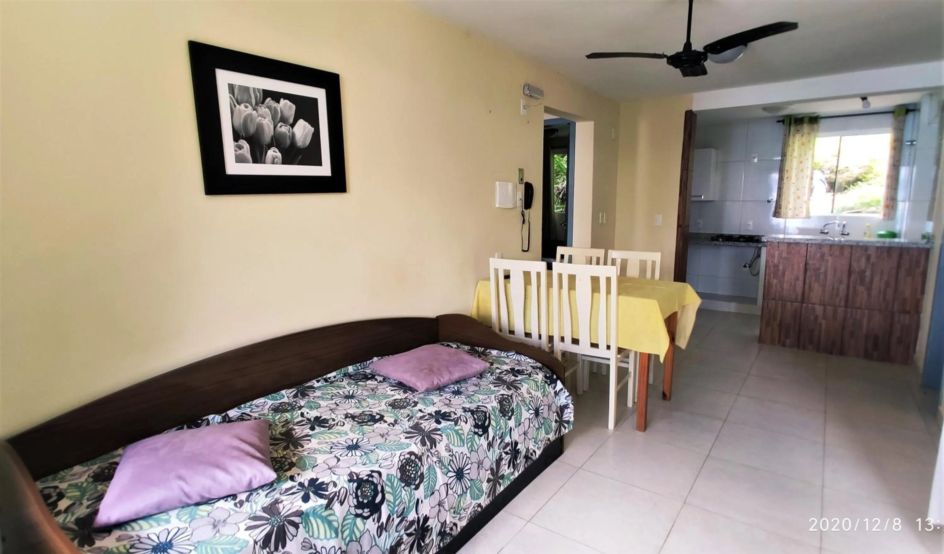 Bed in Pousada Ecomar