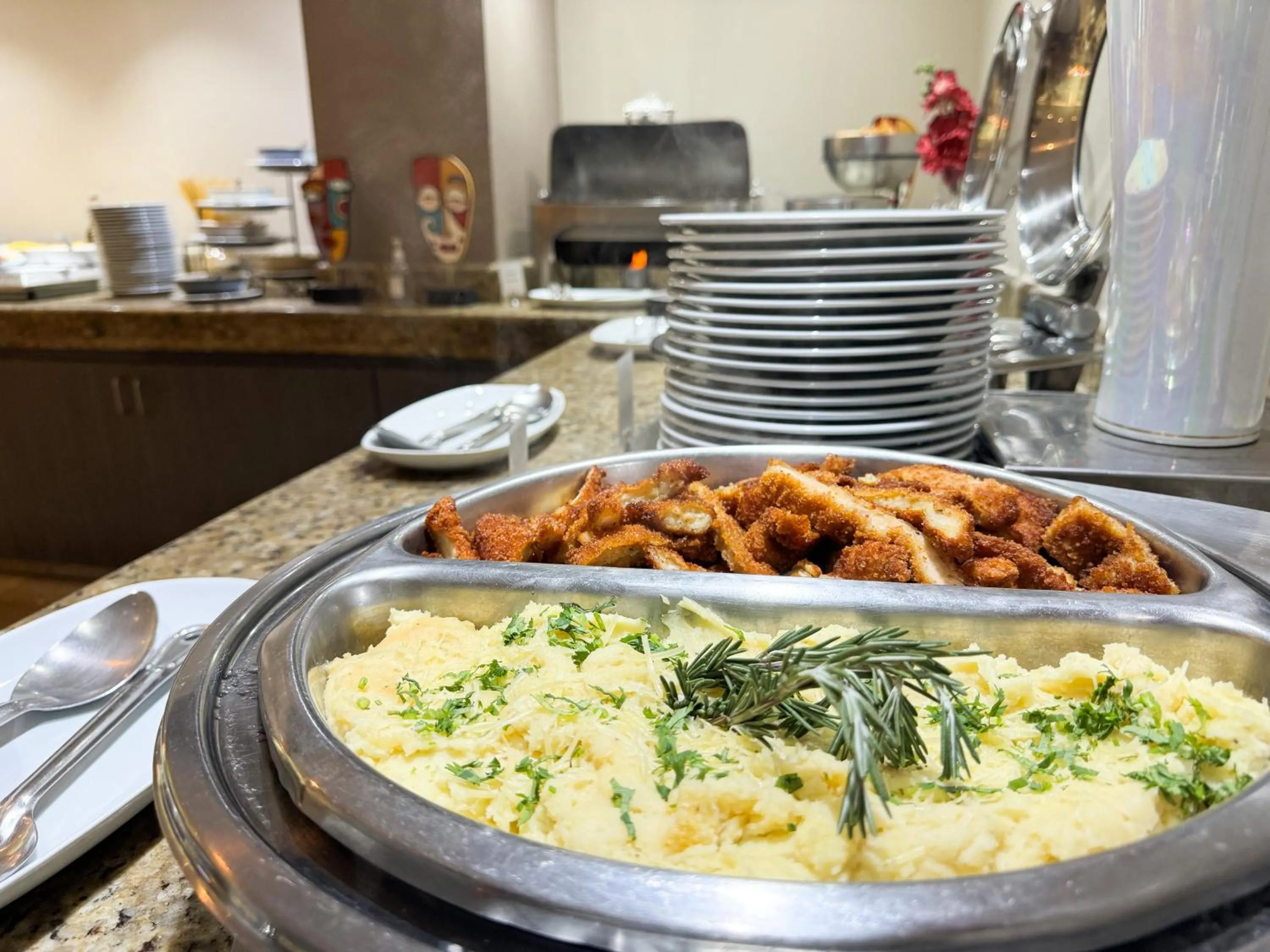 Buffet breakfast in Courtyard by Marriott Villahermosa Tabasco