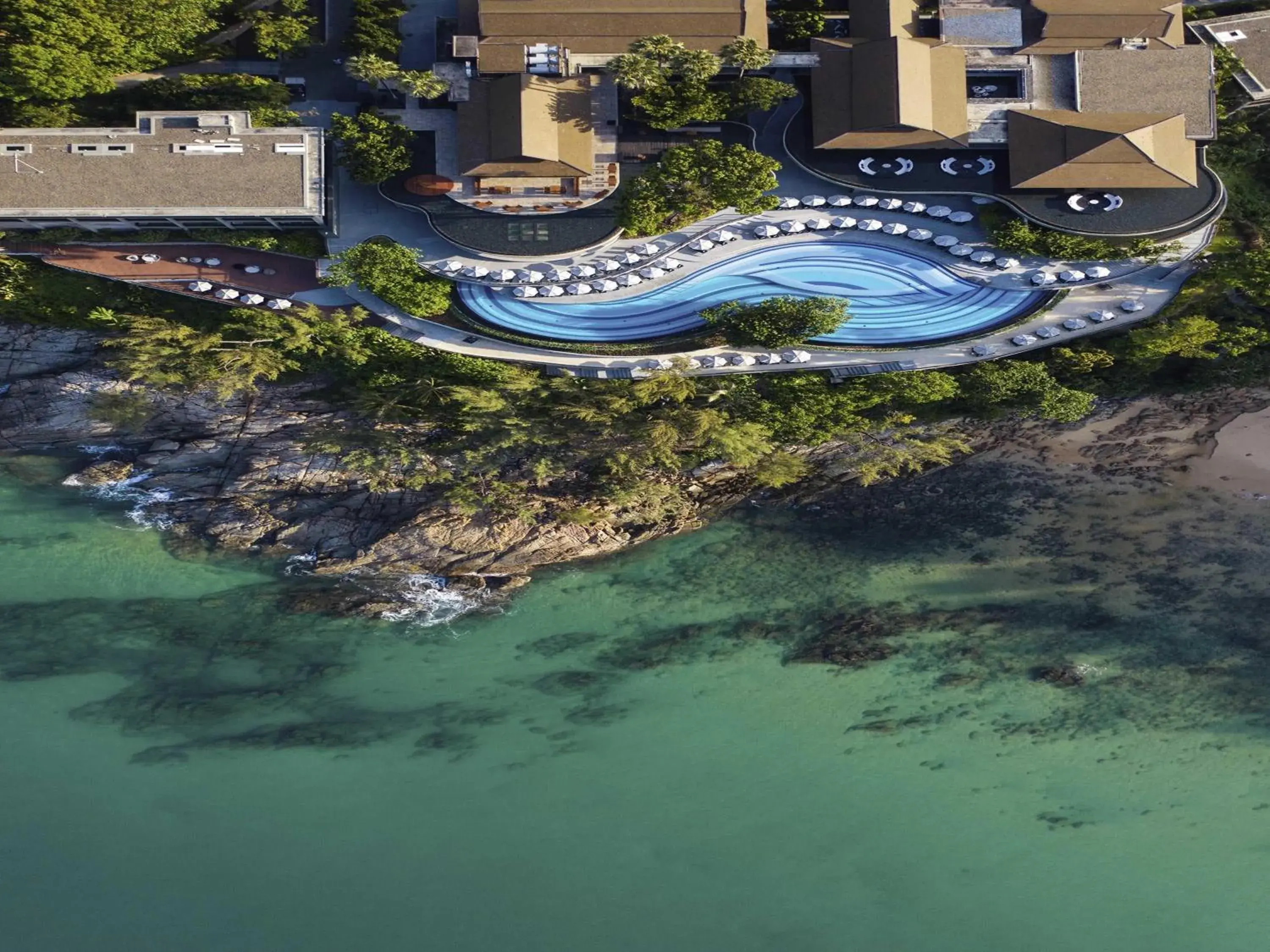 Pool view in Pullman Phuket Arcadia Naithon Beach Pool view in Pullman Phuket Arcadia Naithon Beach