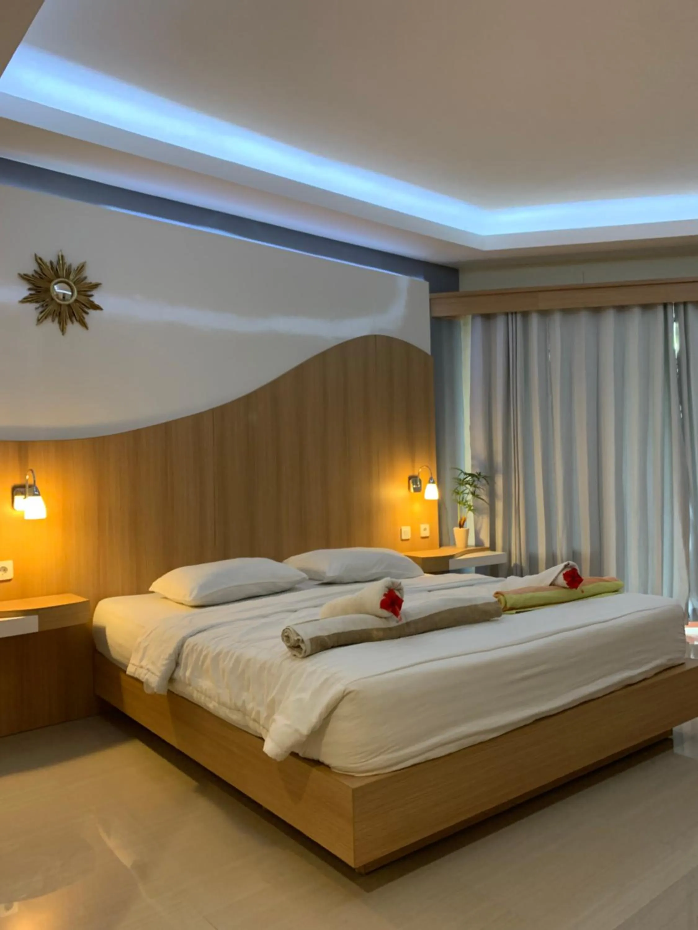 Bed in Coral Beach 2 Bungalow