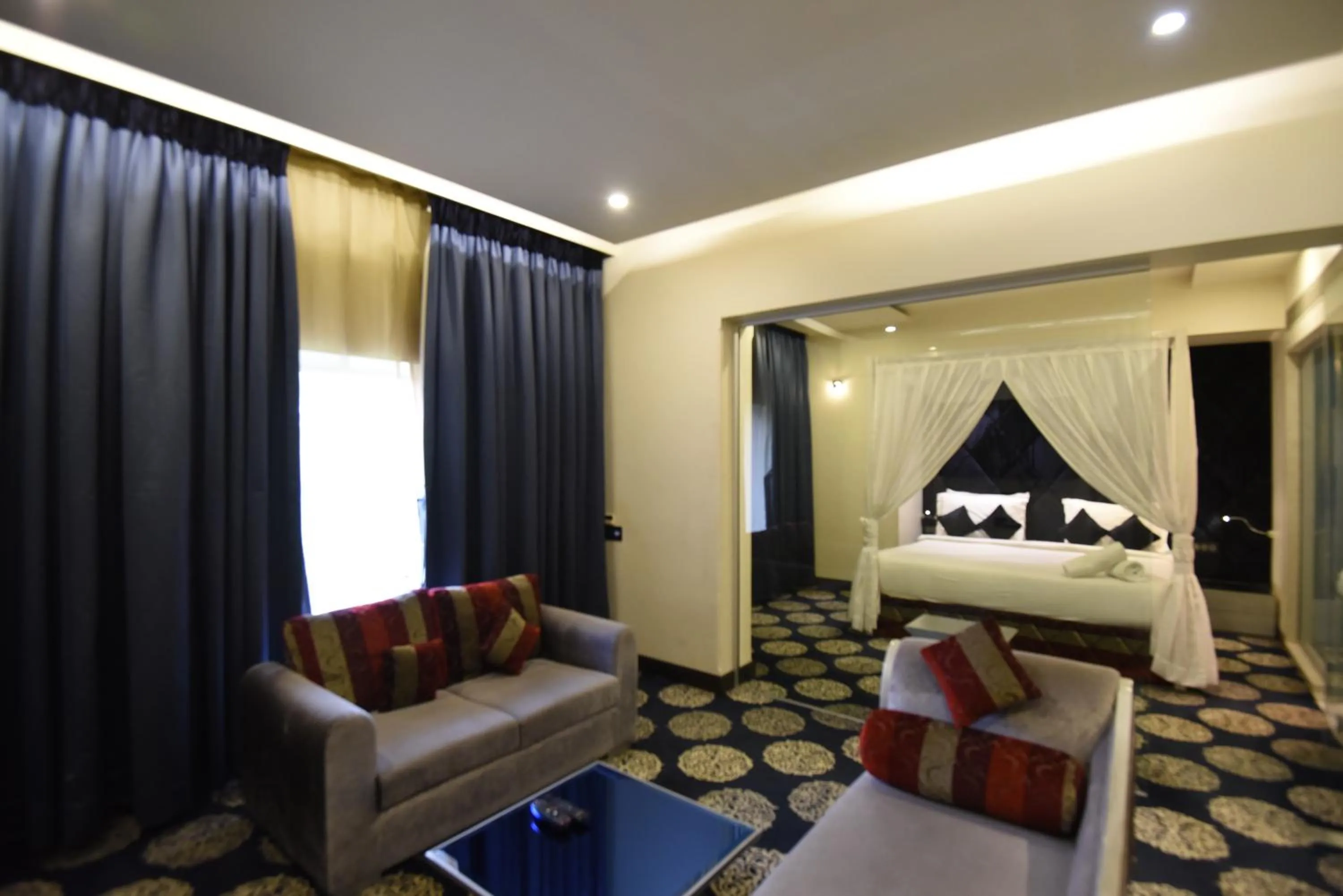 Dining area, Bed in VITS Sharanam, Thane