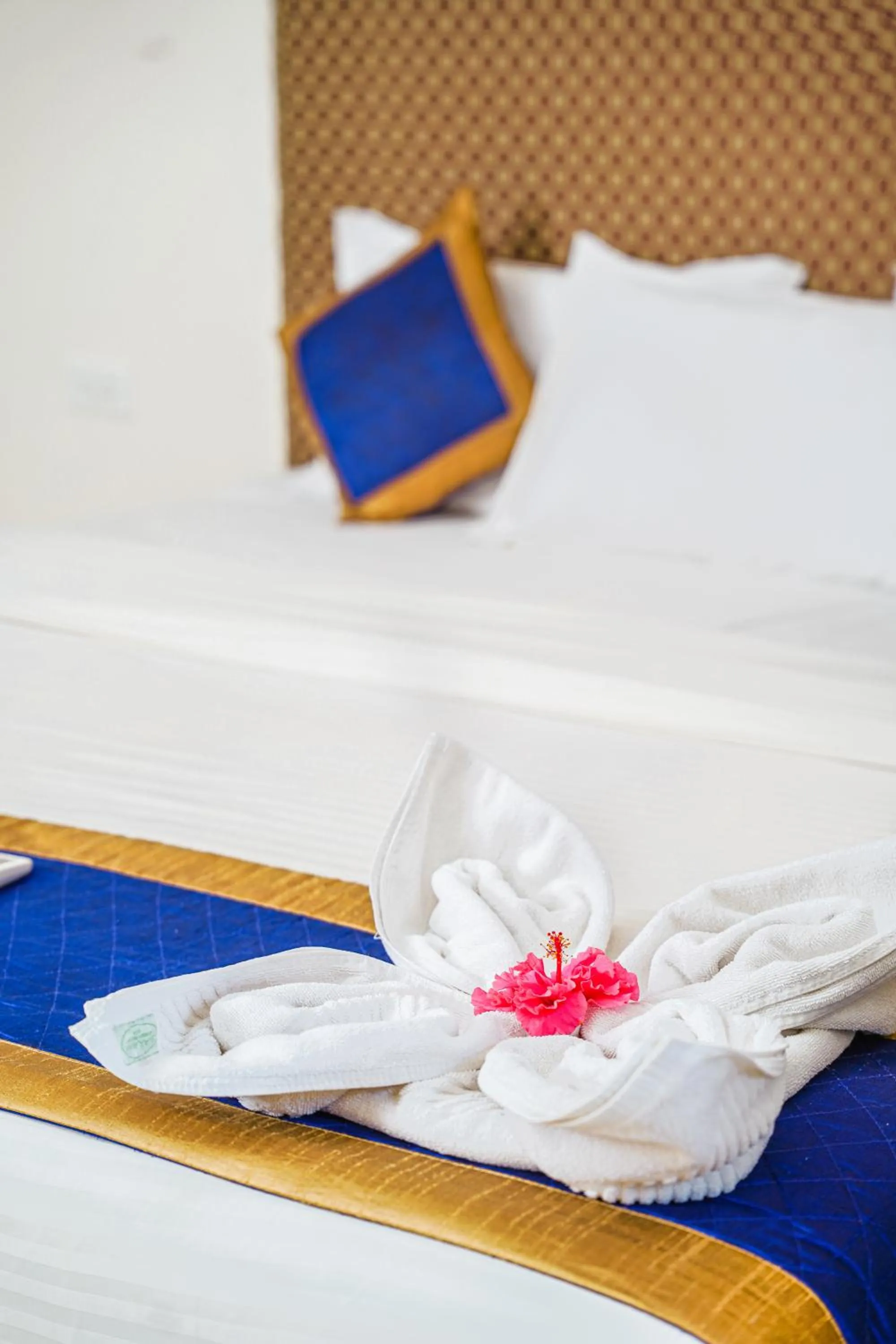 Bed in Sharanam Green Resort