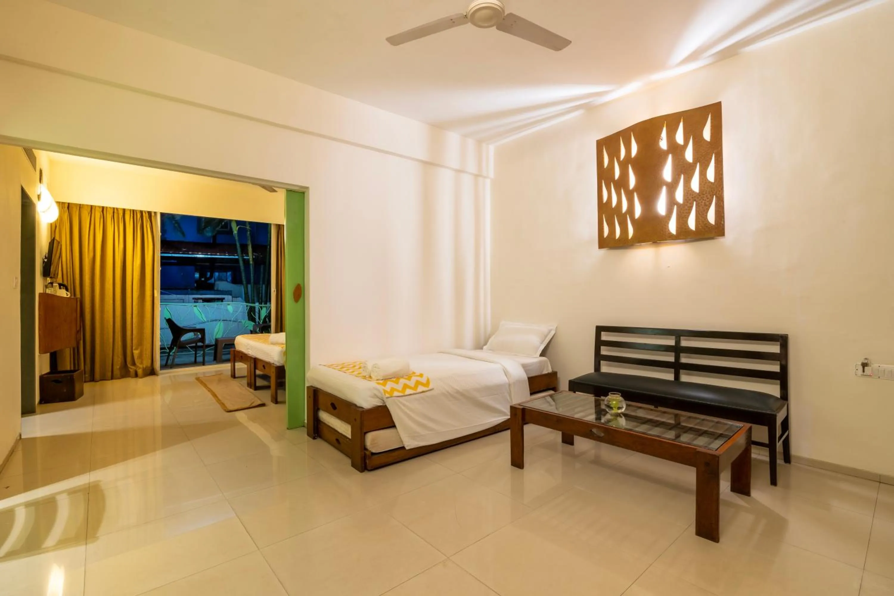 Bedroom, Bed in Sharanam Green Resort