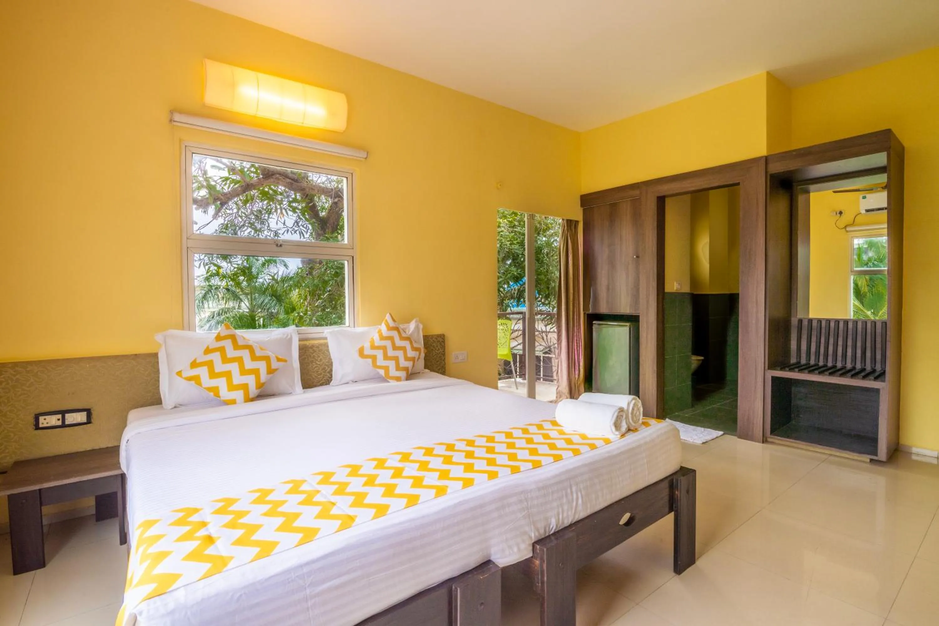 Bed in Sharanam Green Resort