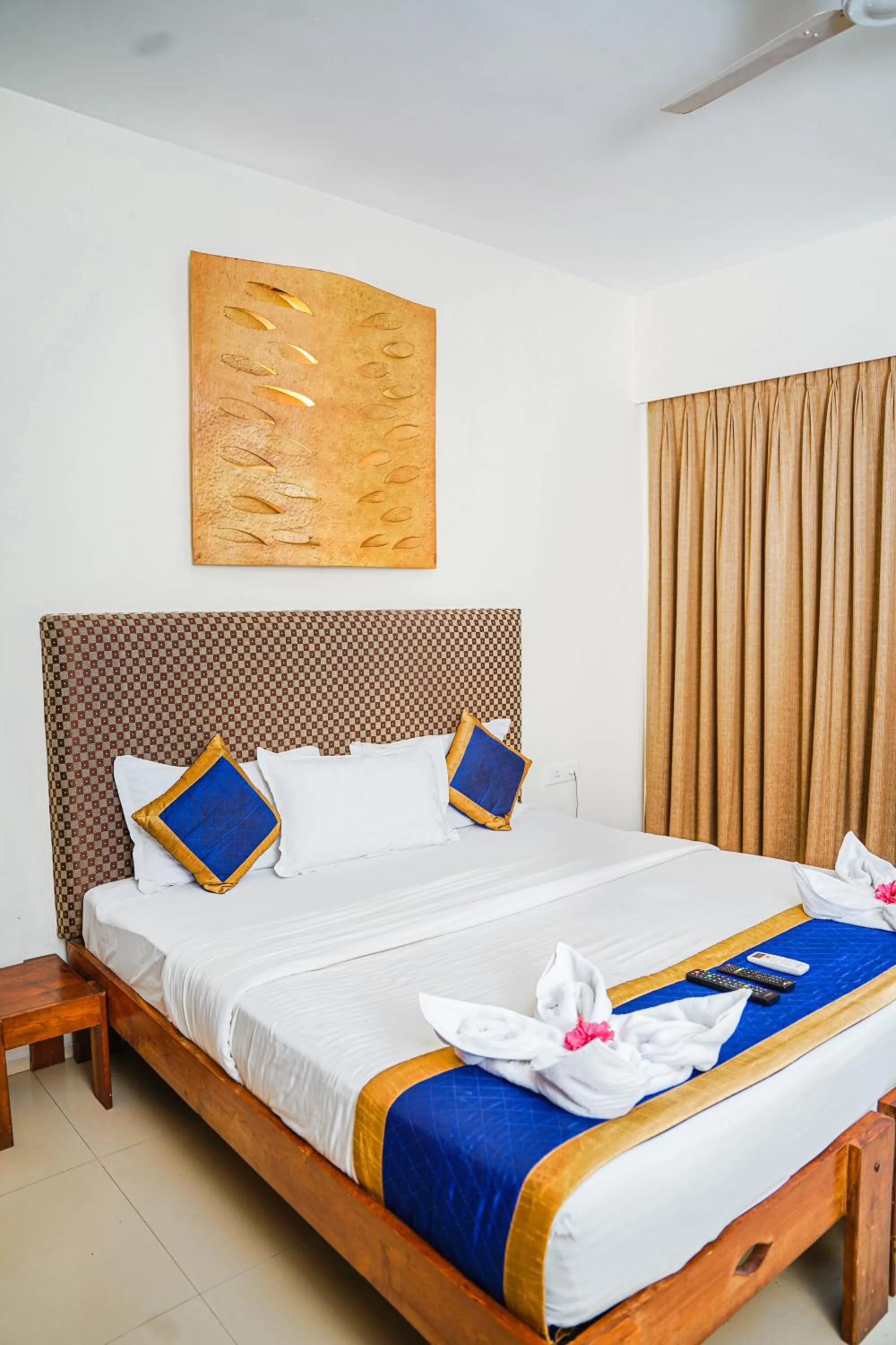 Bed in Sharanam Green Resort