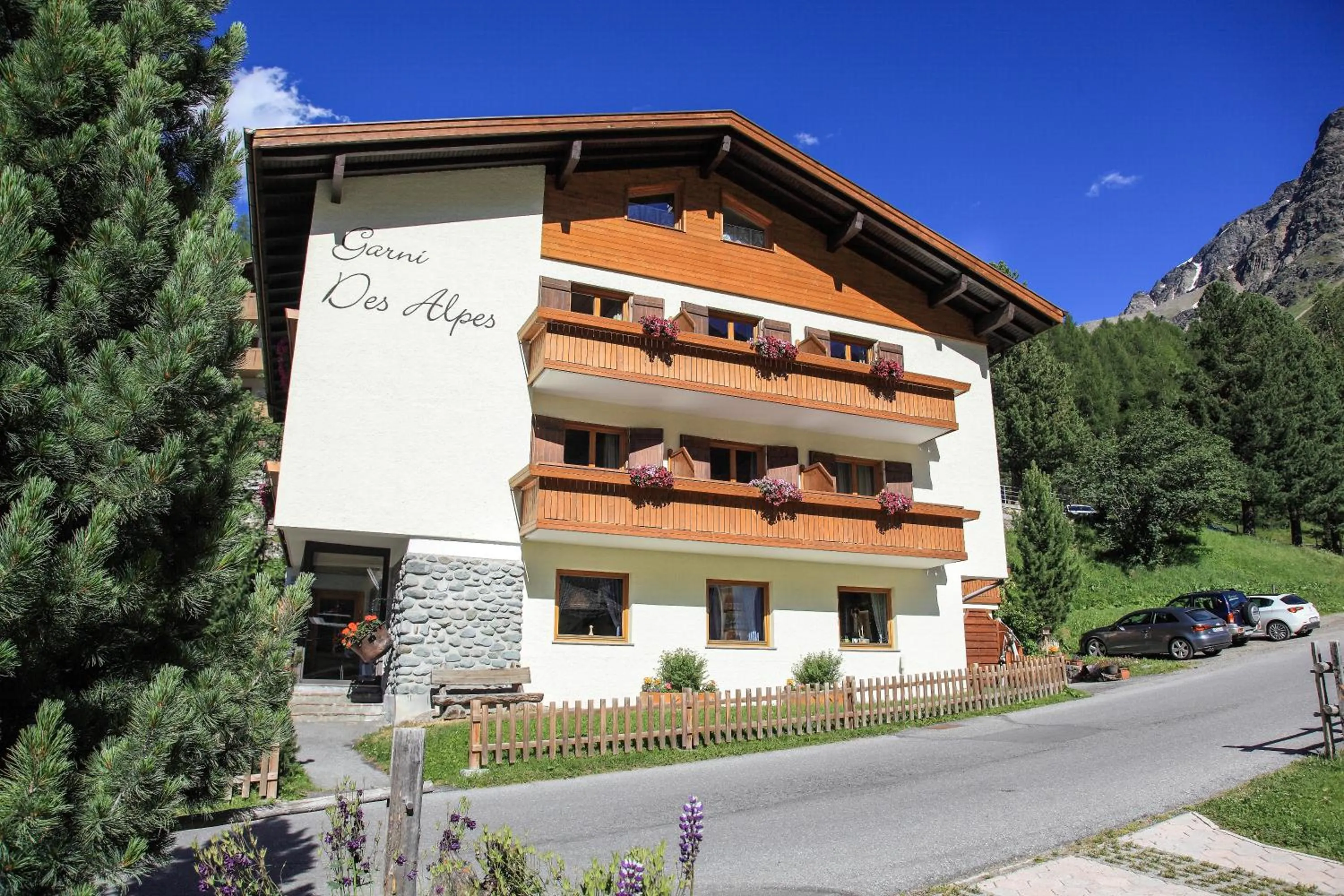 Facade/entrance in Garni des Alpes