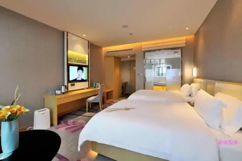 Bed in Lavande Hotel Shanghai Jiading Xincheng Stadium Branch Bed in Lavande Hotel Shanghai Jiading Xincheng Stadium Branch