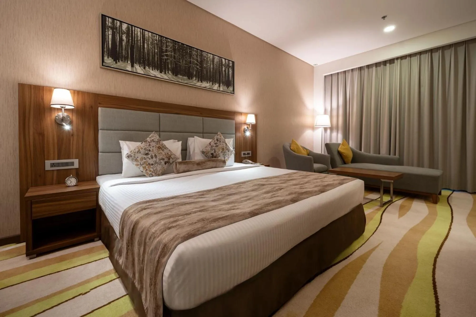 Bed in Jacob's Garden Hotel