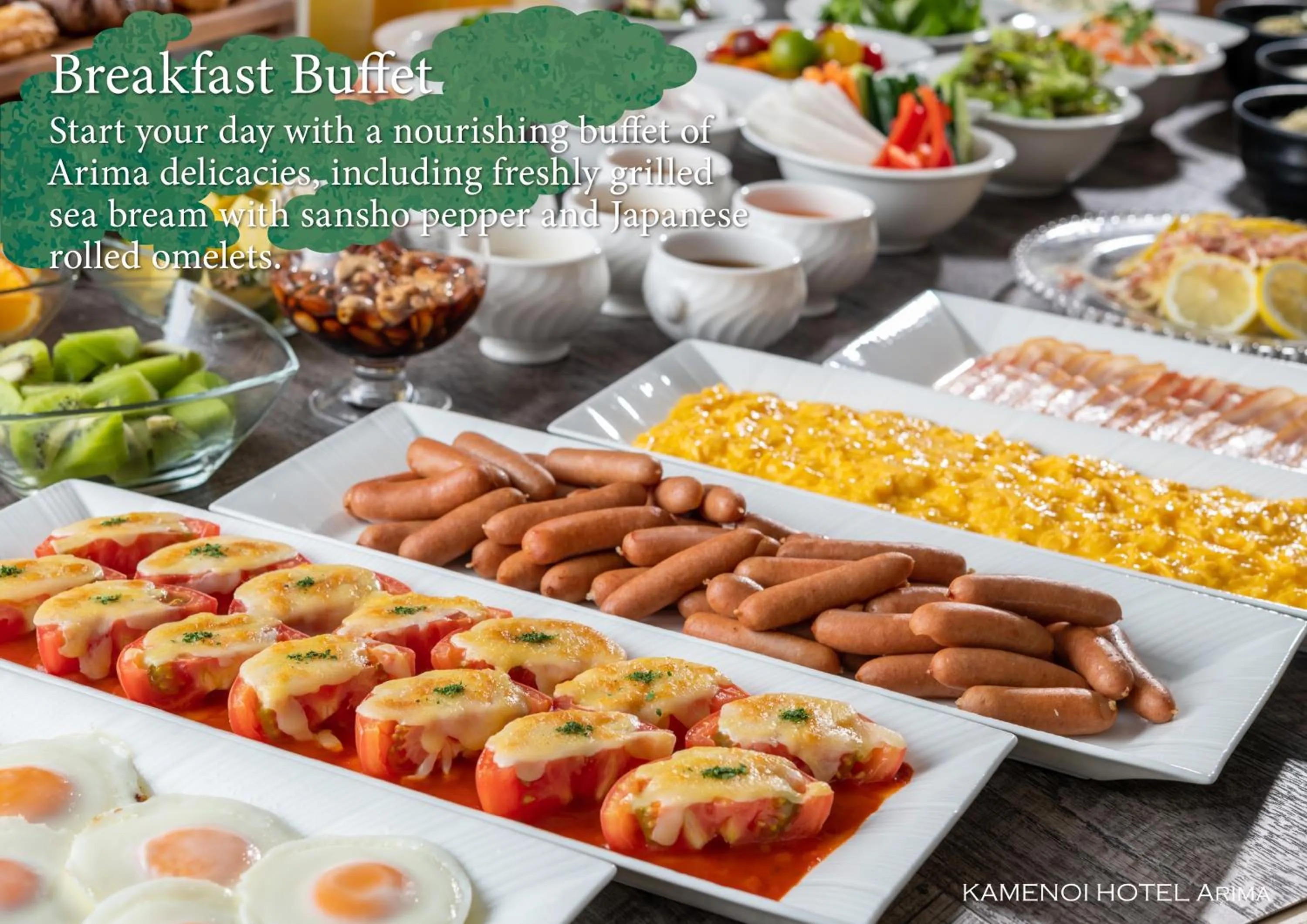 Buffet breakfast in KAMENOI HOTEL Arima