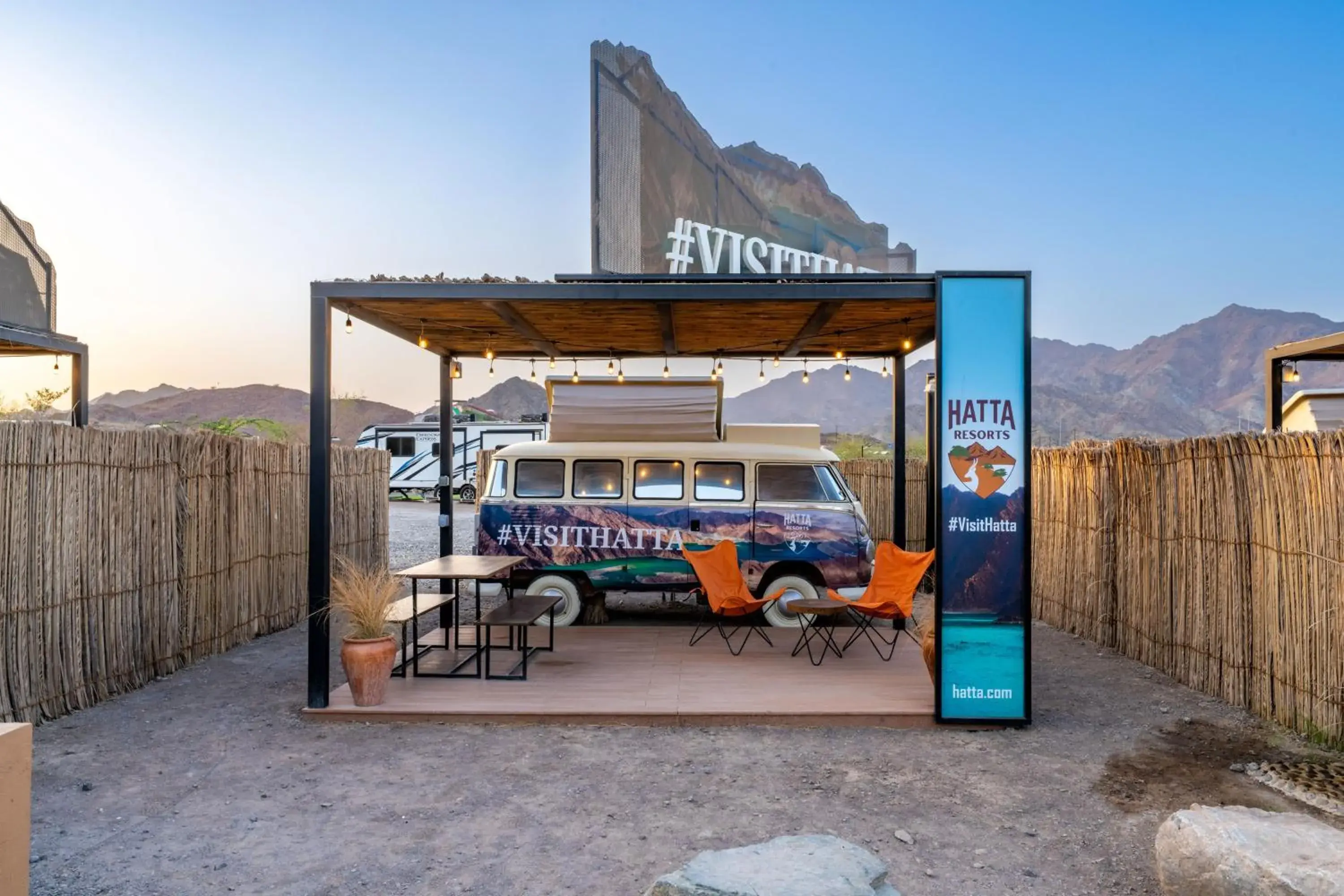 Vintage Campers with Mountain Backdrop and Complimentary Adventure Activities in Hatta Resorts Vintage Campers with Mountain Backdrop and Complimentary Adventure Activities in Hatta Resorts