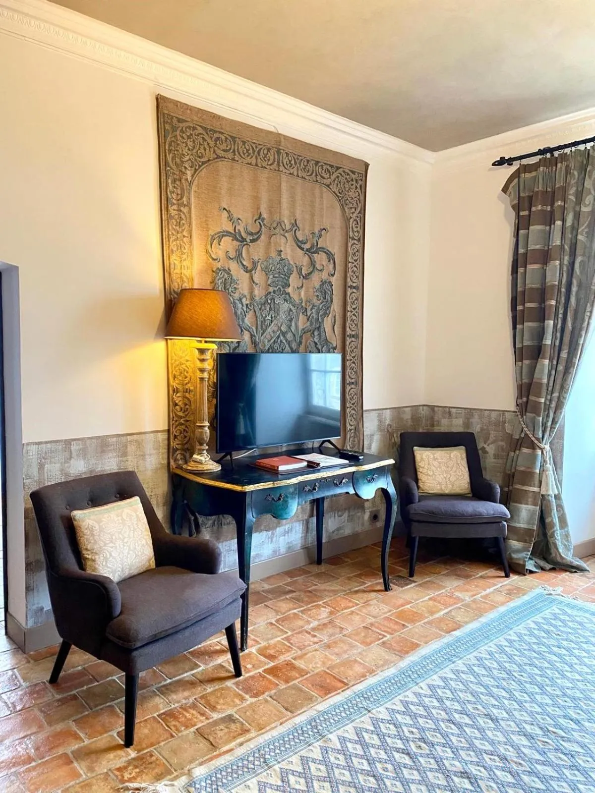 Seating area in Château de l'Epinay