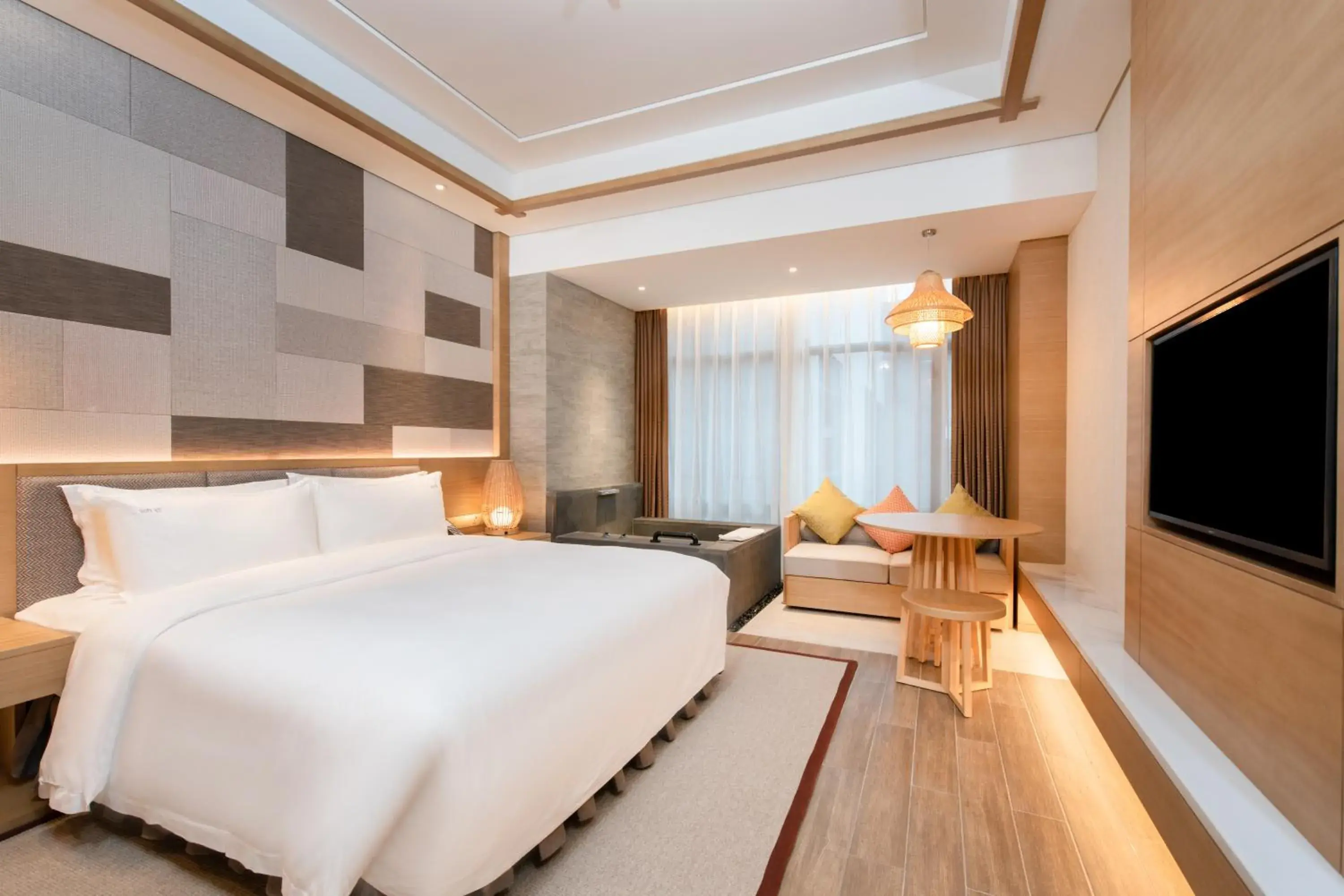 Photo of the whole room, Bed in Holiday Inn Resort Yichun Mingyue Mountain by IHG Photo of the whole room, Bed in Holiday Inn Resort Yichun Mingyue Mountain by IHG