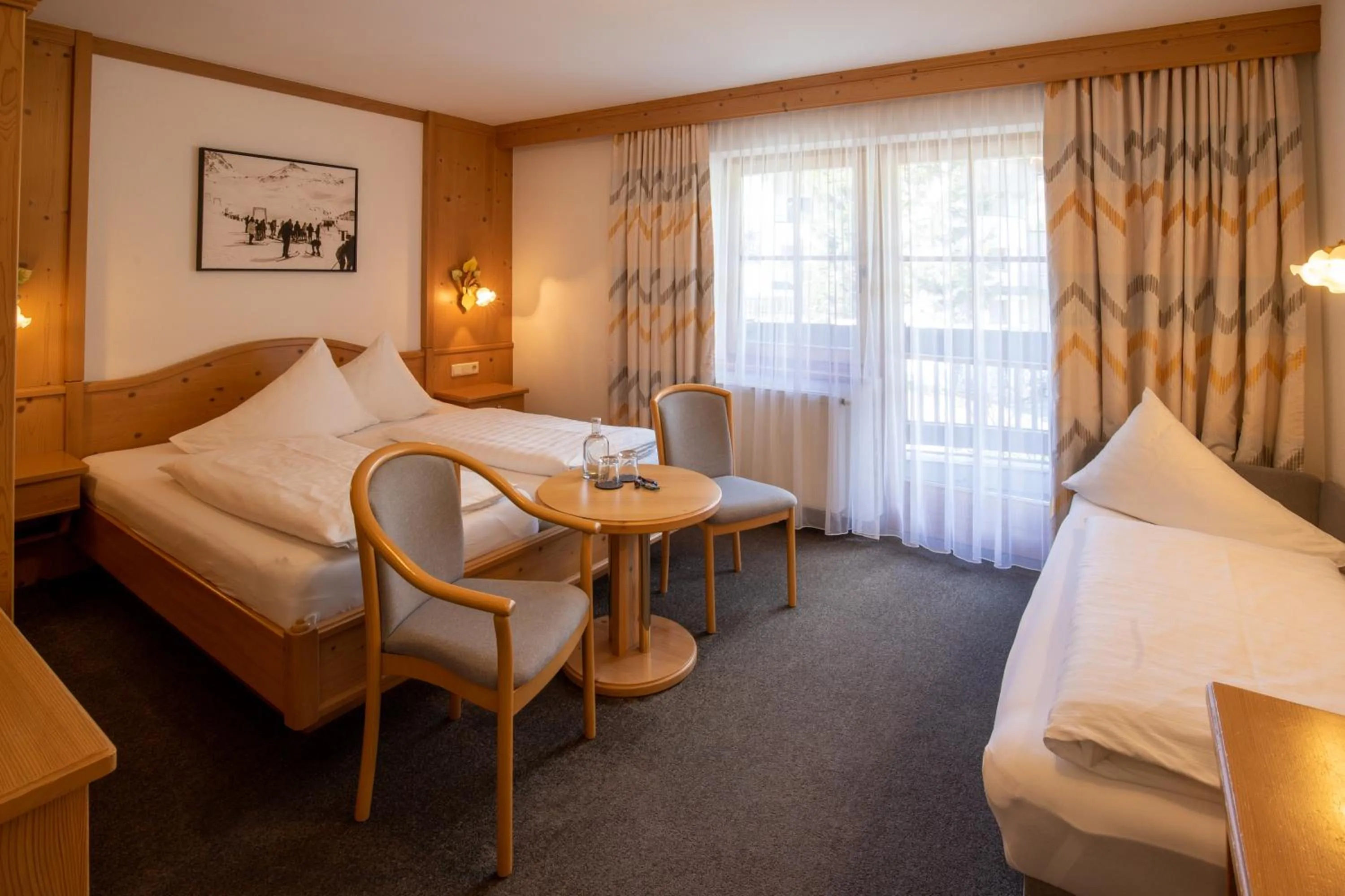 Bed in Hotel Garni Subretta