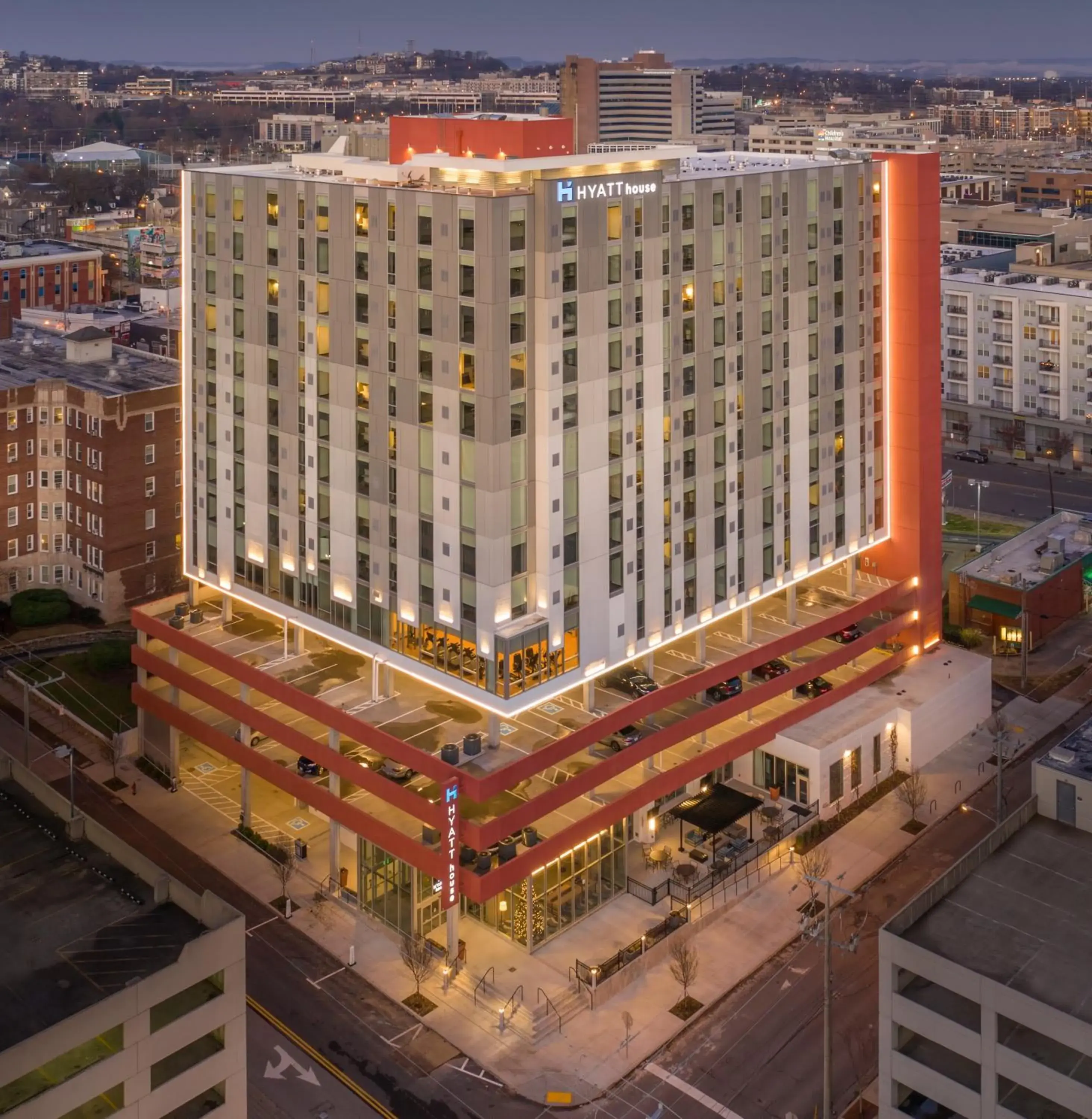 Bird's eye view in Hyatt House Nashville at Vanderbilt Bird's eye view in Hyatt House Nashville at Vanderbilt