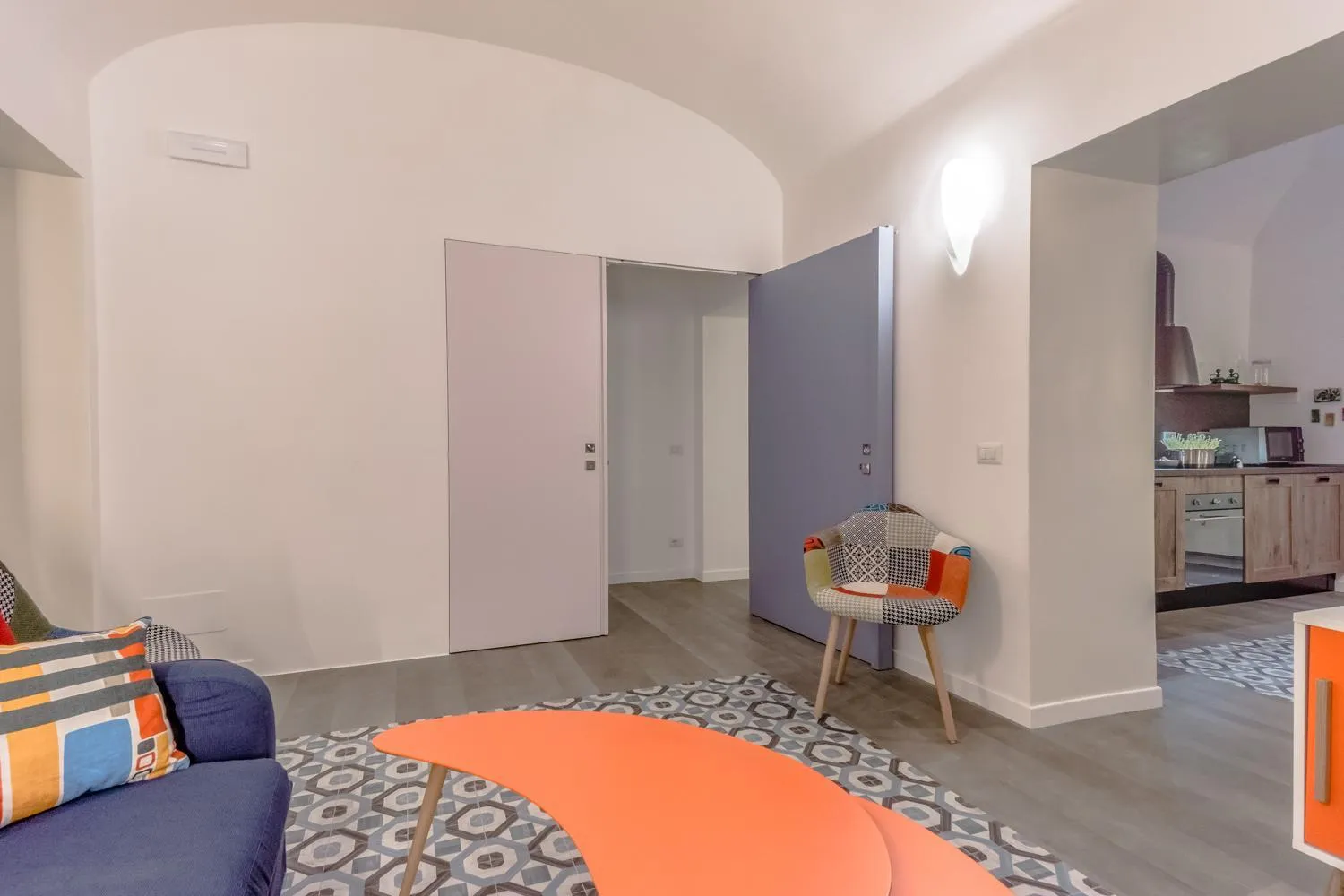 Communal lounge/ TV room, Bed in Casa Frisi