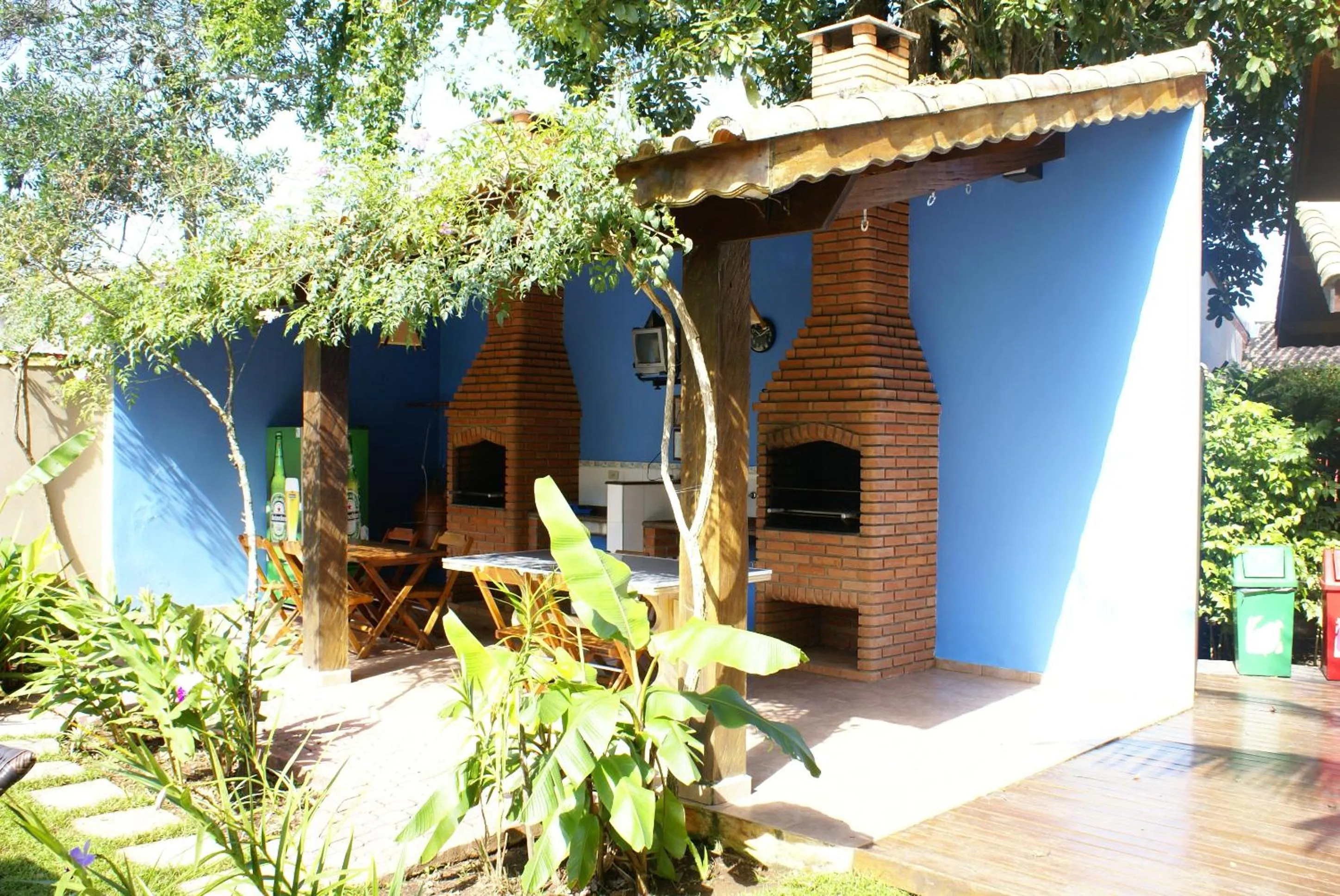BBQ facilities in Pousada Tempo Rei