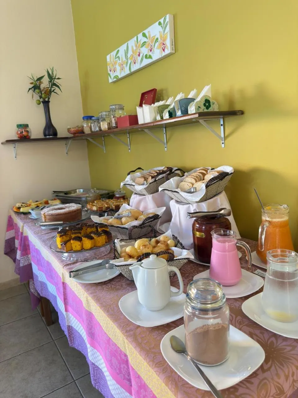 Food and drinks in Pousada Tempo Rei