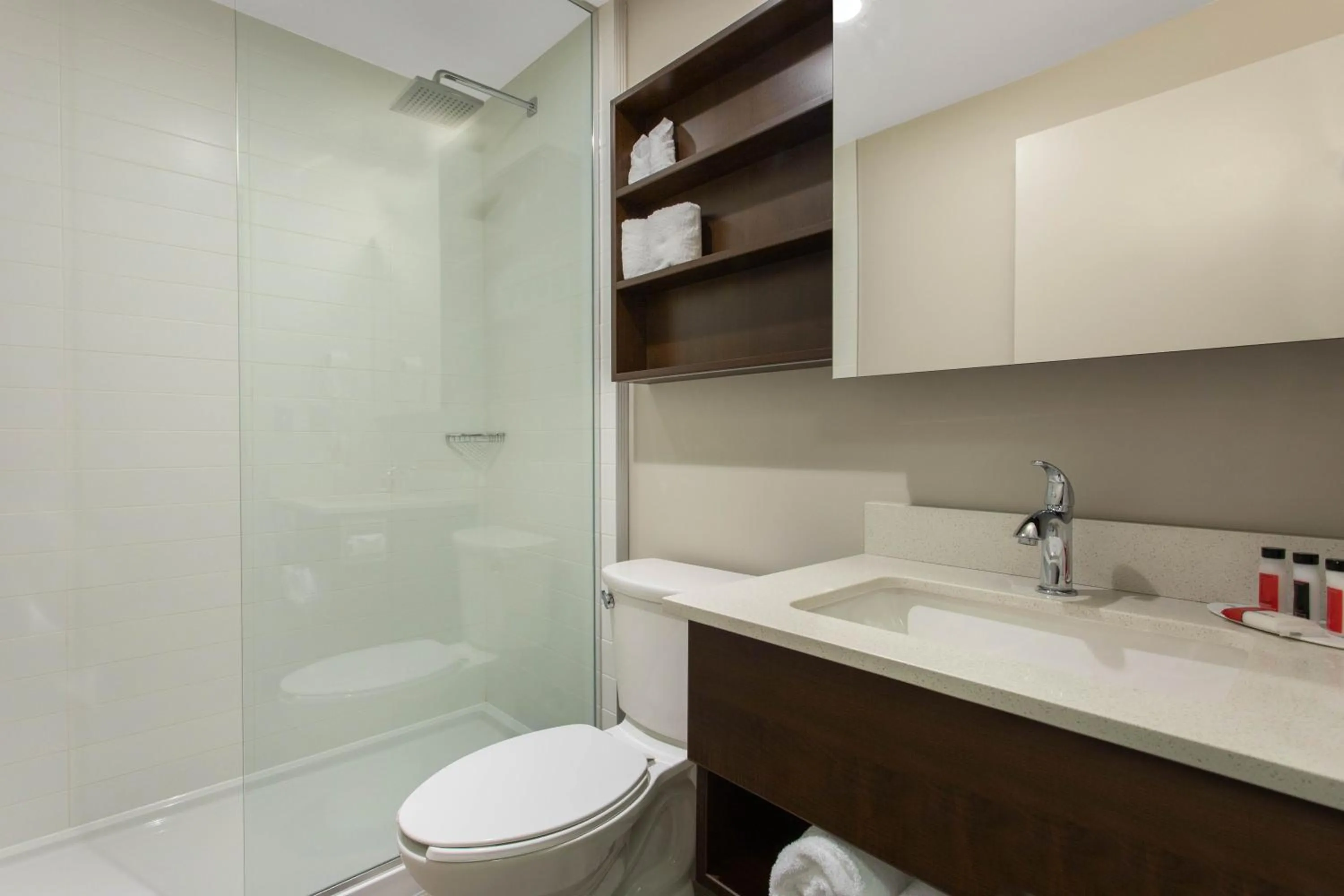 Shower in Microtel Inn & Suites by Wyndham Mont Tremblant