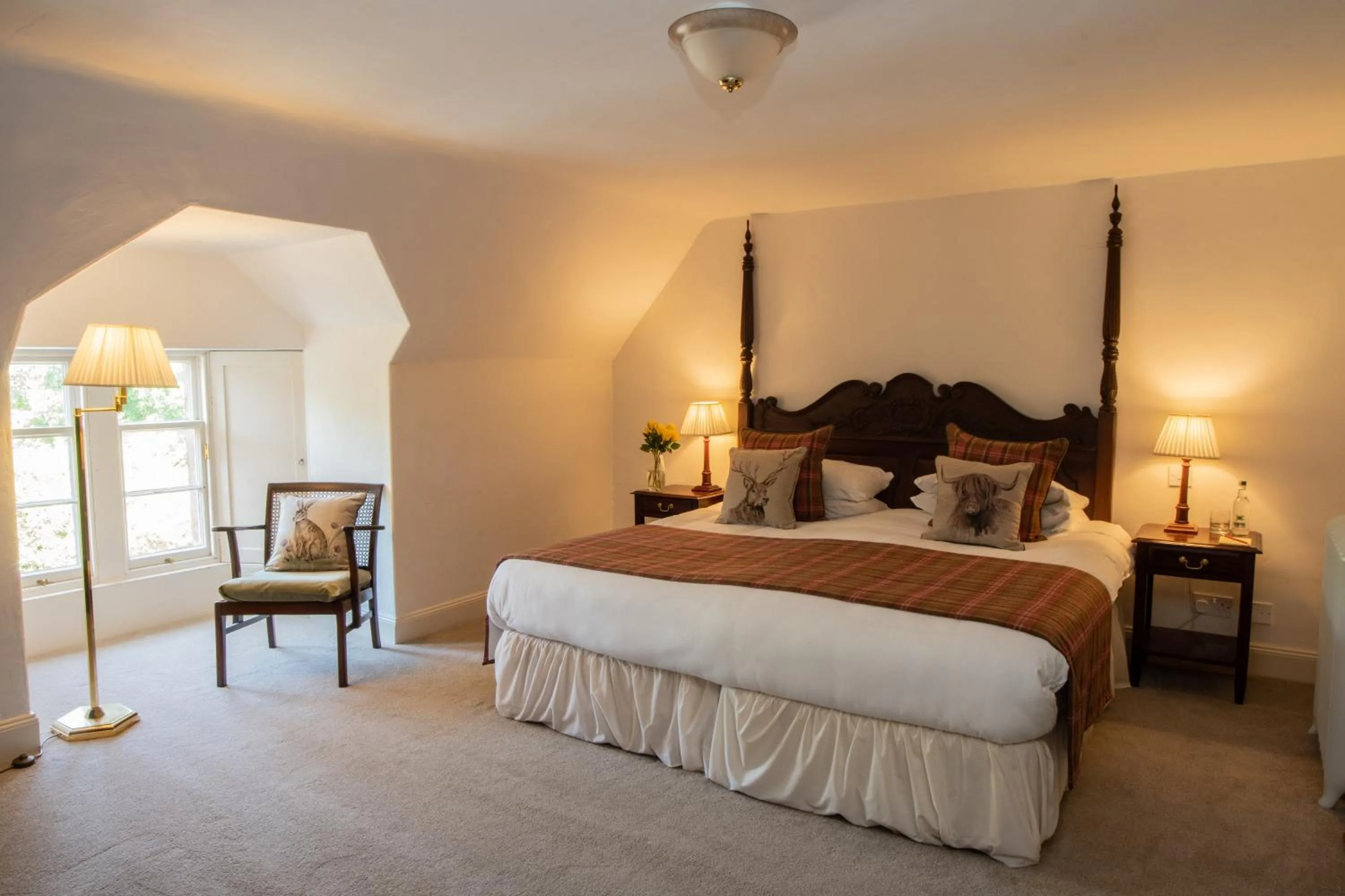 Bed in Chirnside Hall Hotel