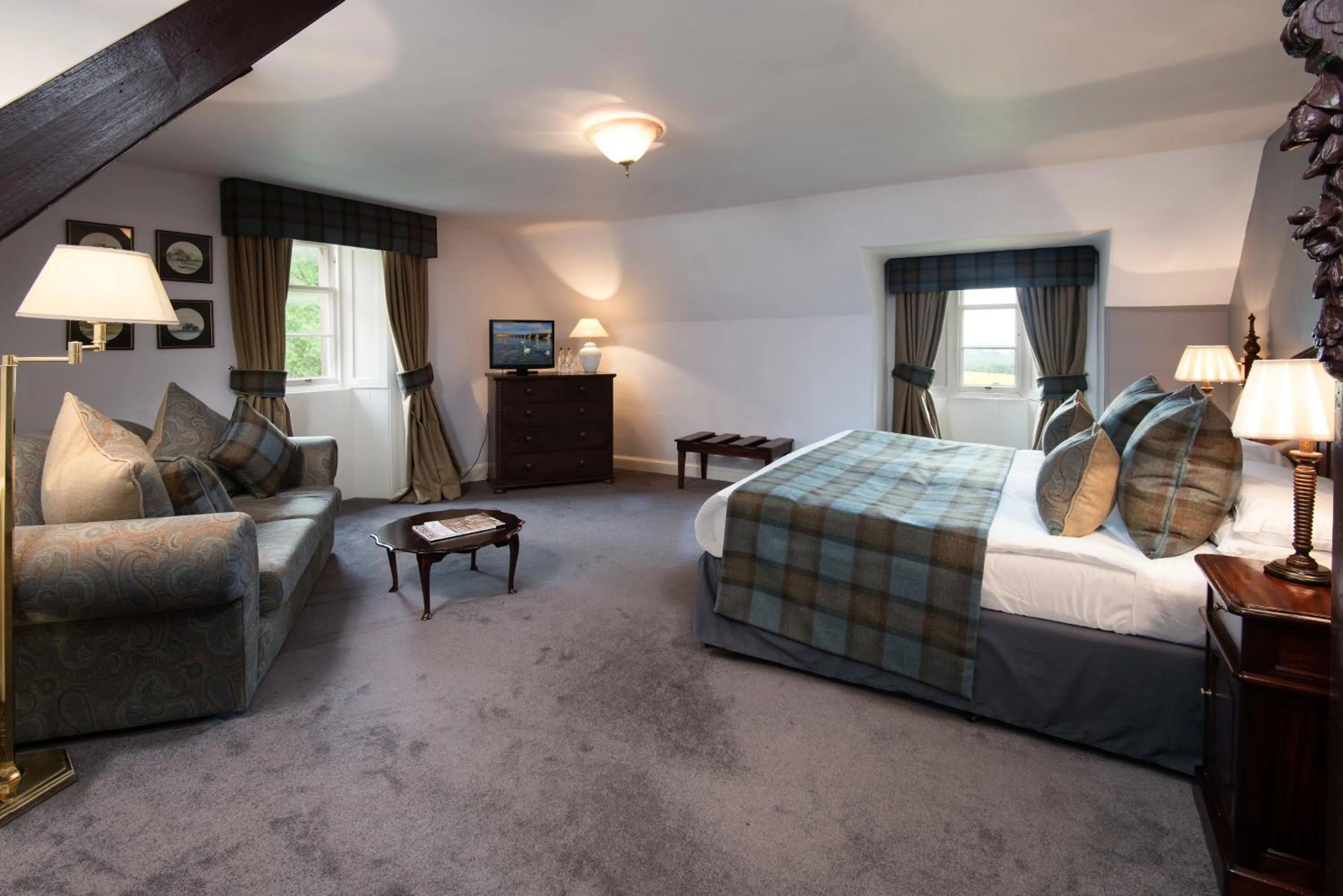 Bed in Chirnside Hall Hotel