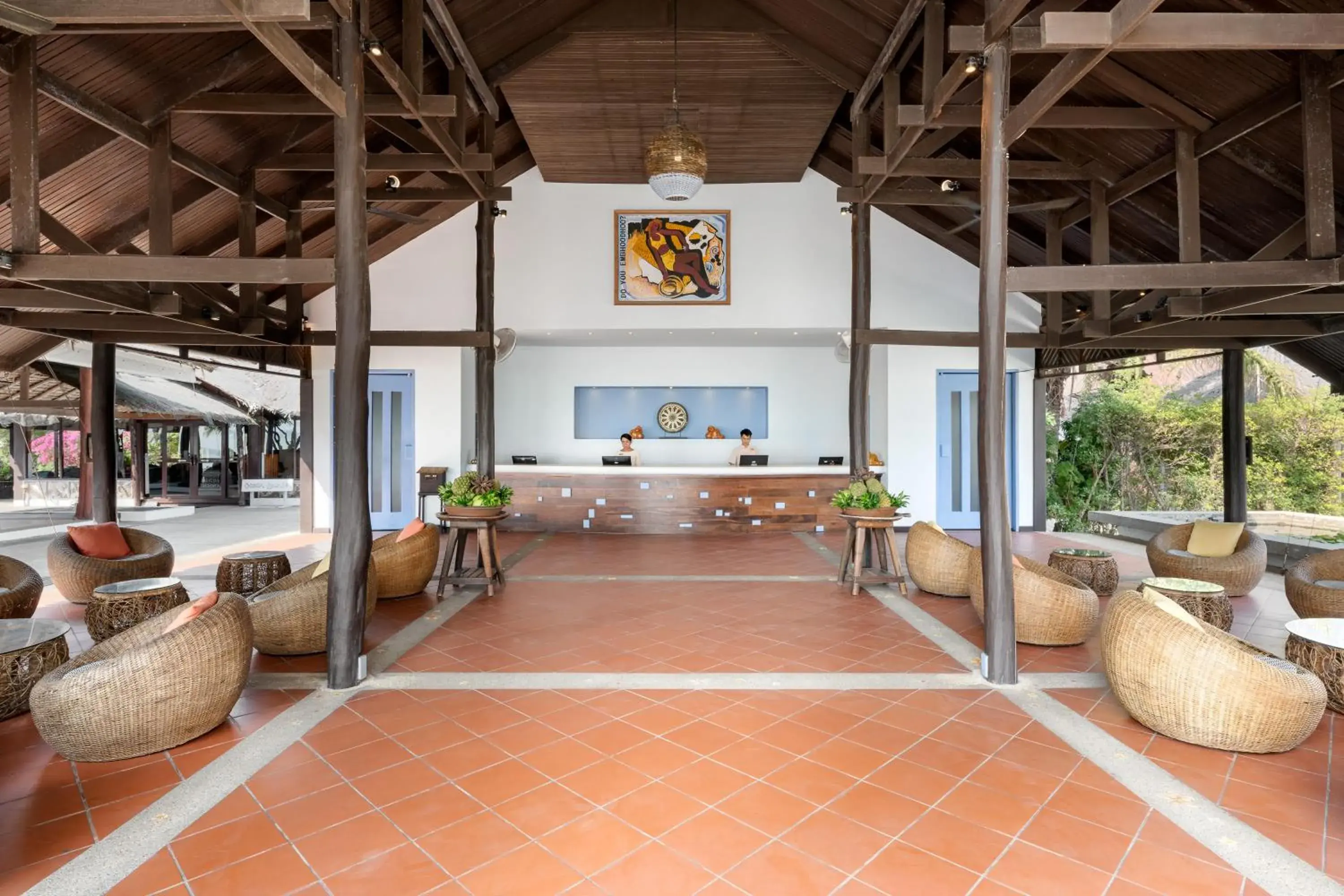 Lobby or reception in SAii Phi Phi Island Village Lobby or reception in SAii Phi Phi Island Village