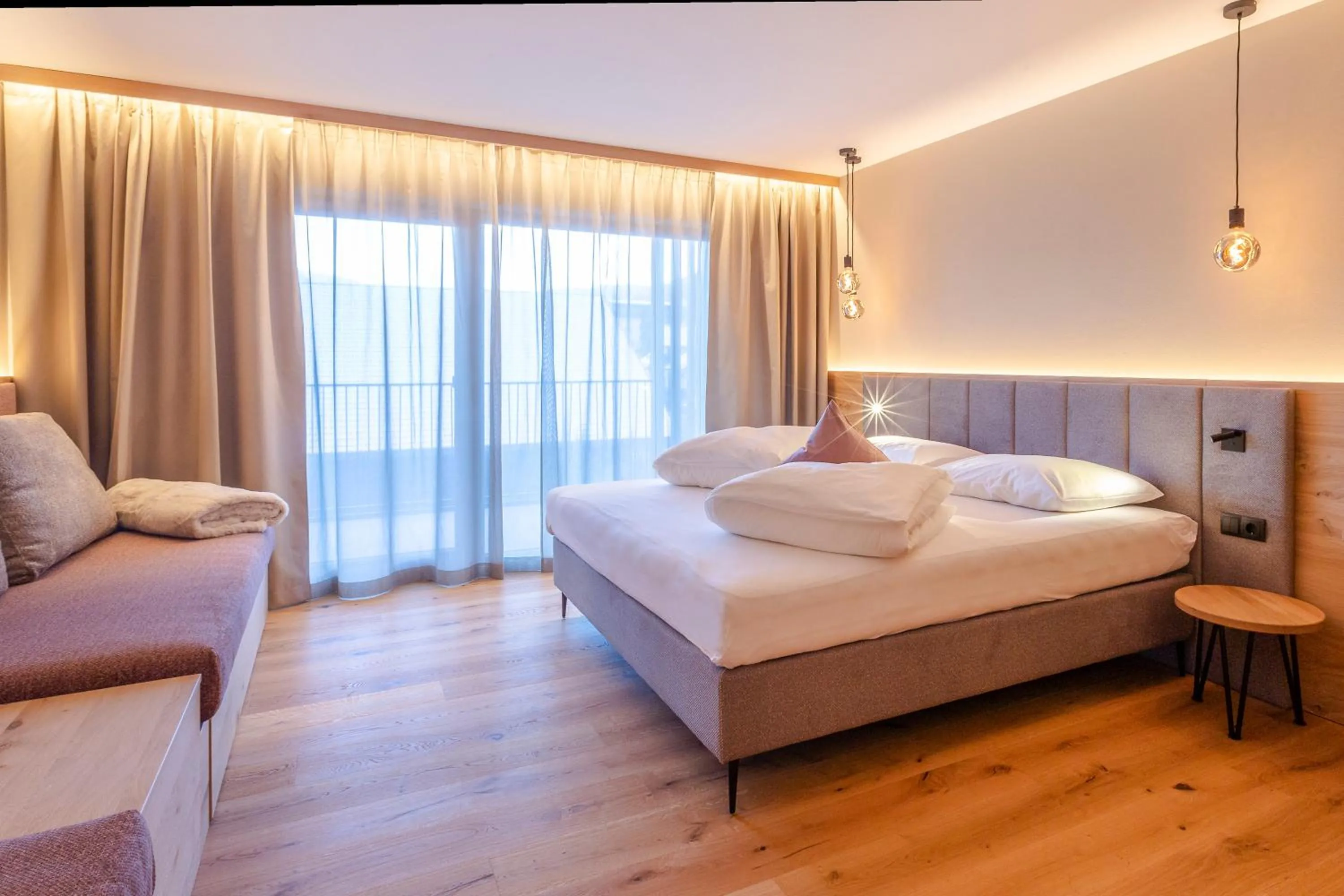 Bed in Hotel Lindnerhof