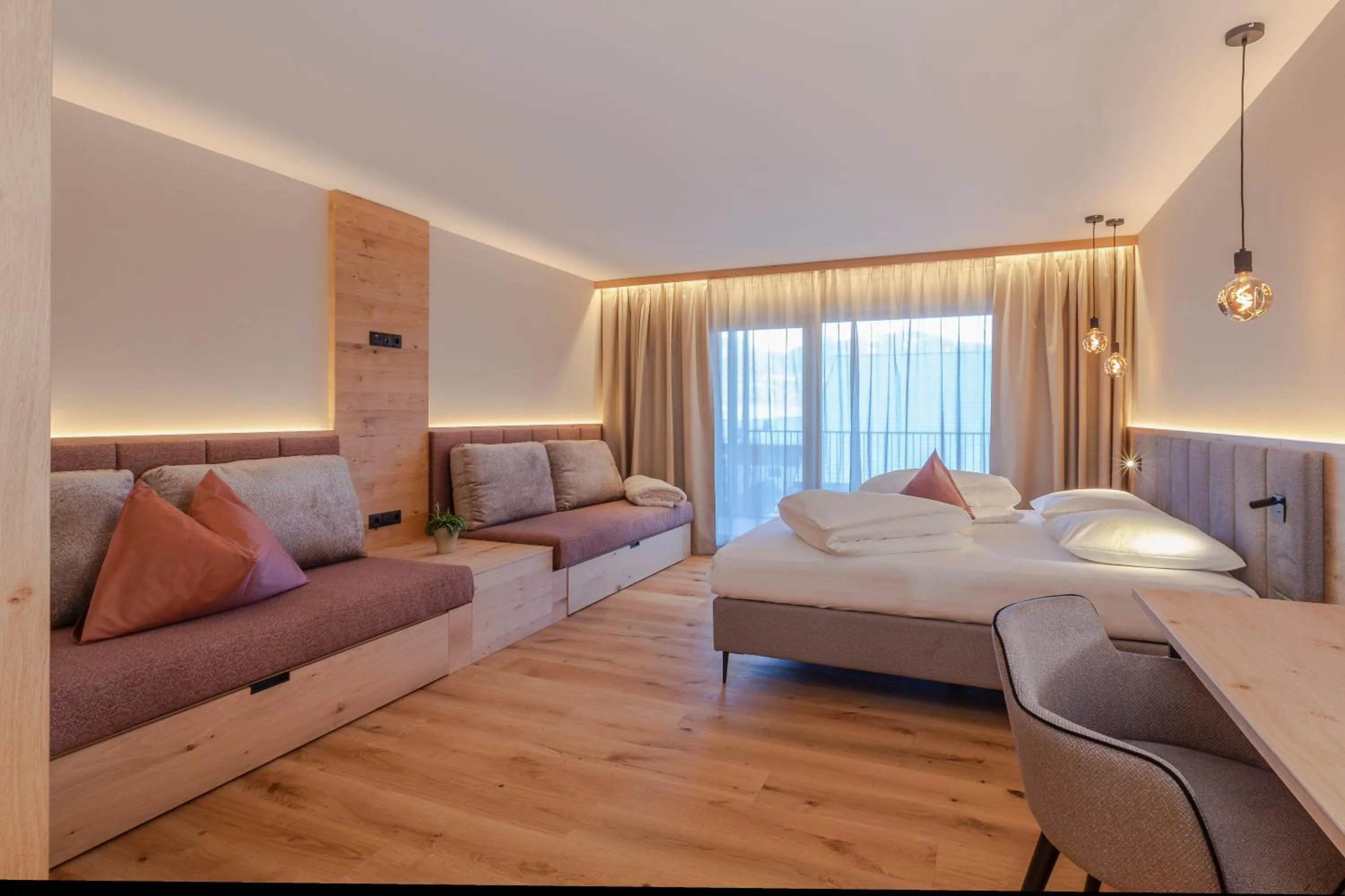 Bed in Hotel Lindnerhof