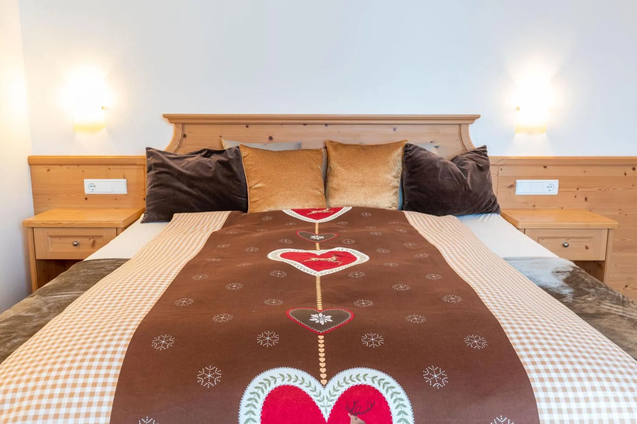 Bed in Hotel Lindnerhof