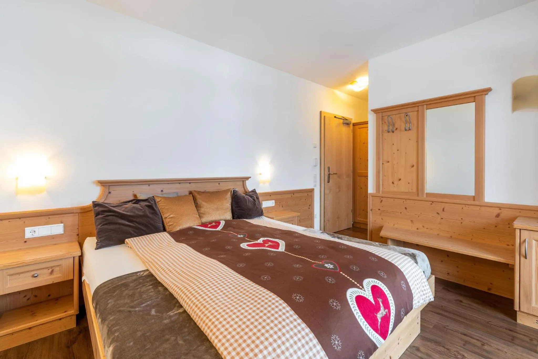 Bed in Hotel Lindnerhof