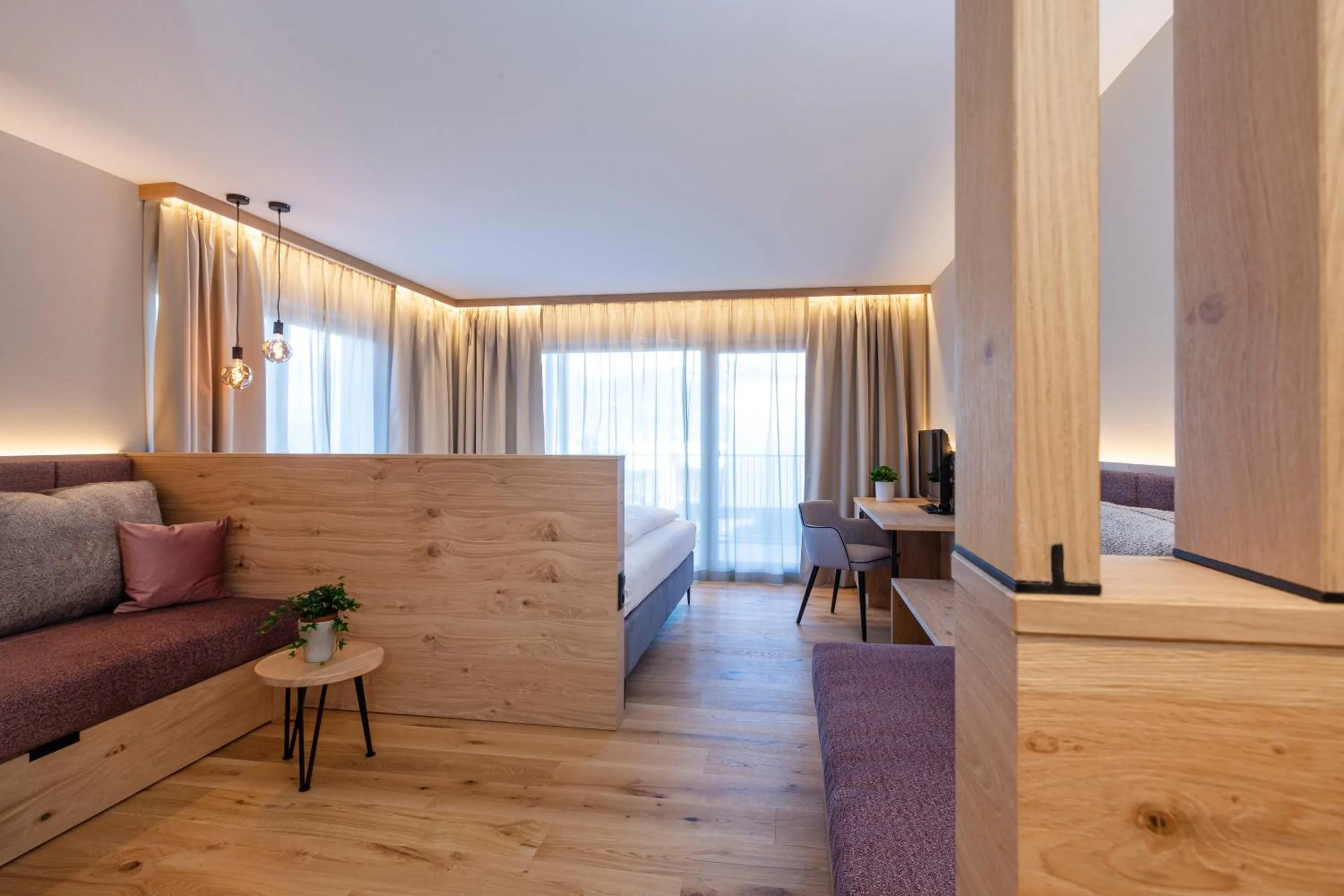 Bed in Hotel Lindnerhof