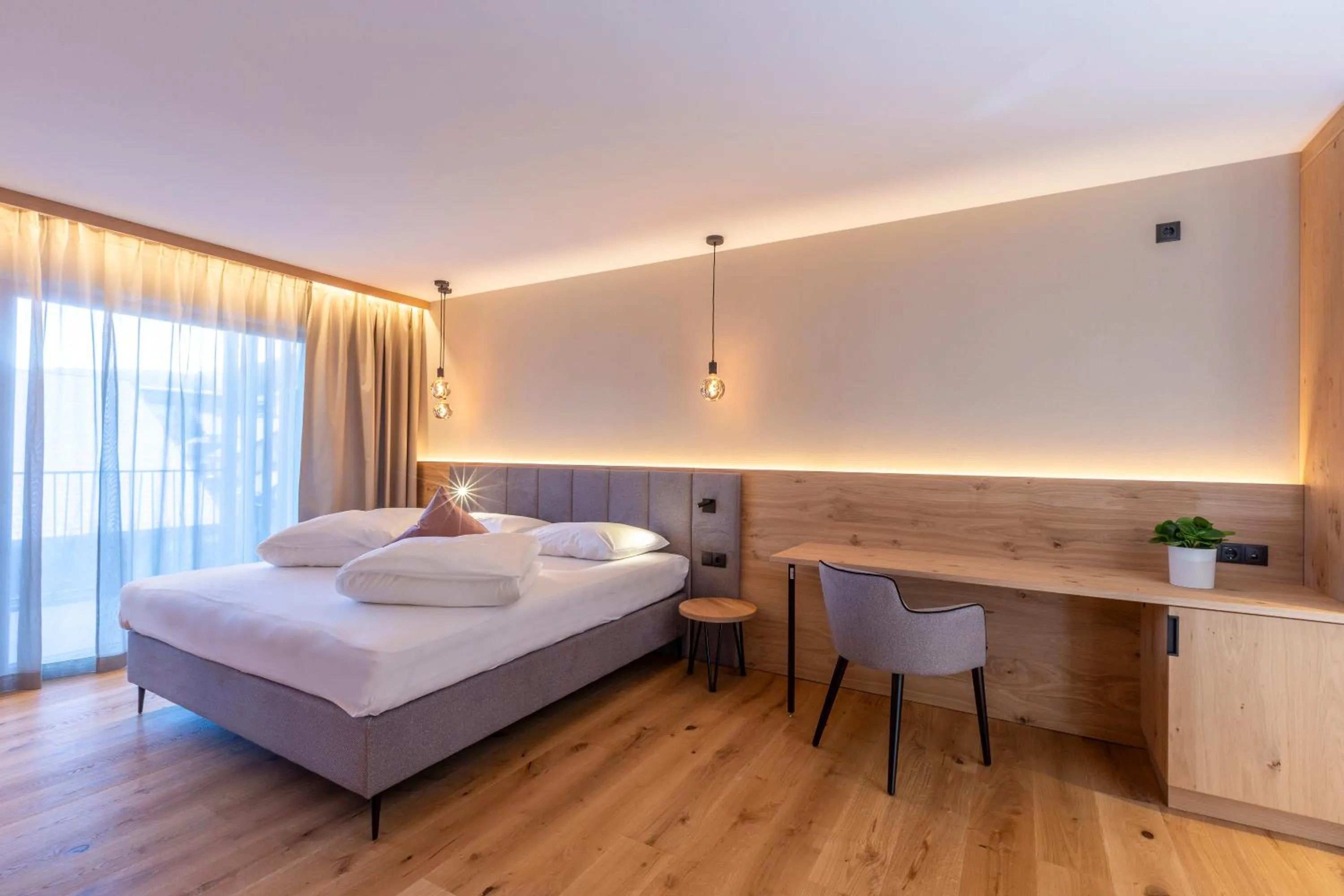 Bed in Hotel Lindnerhof
