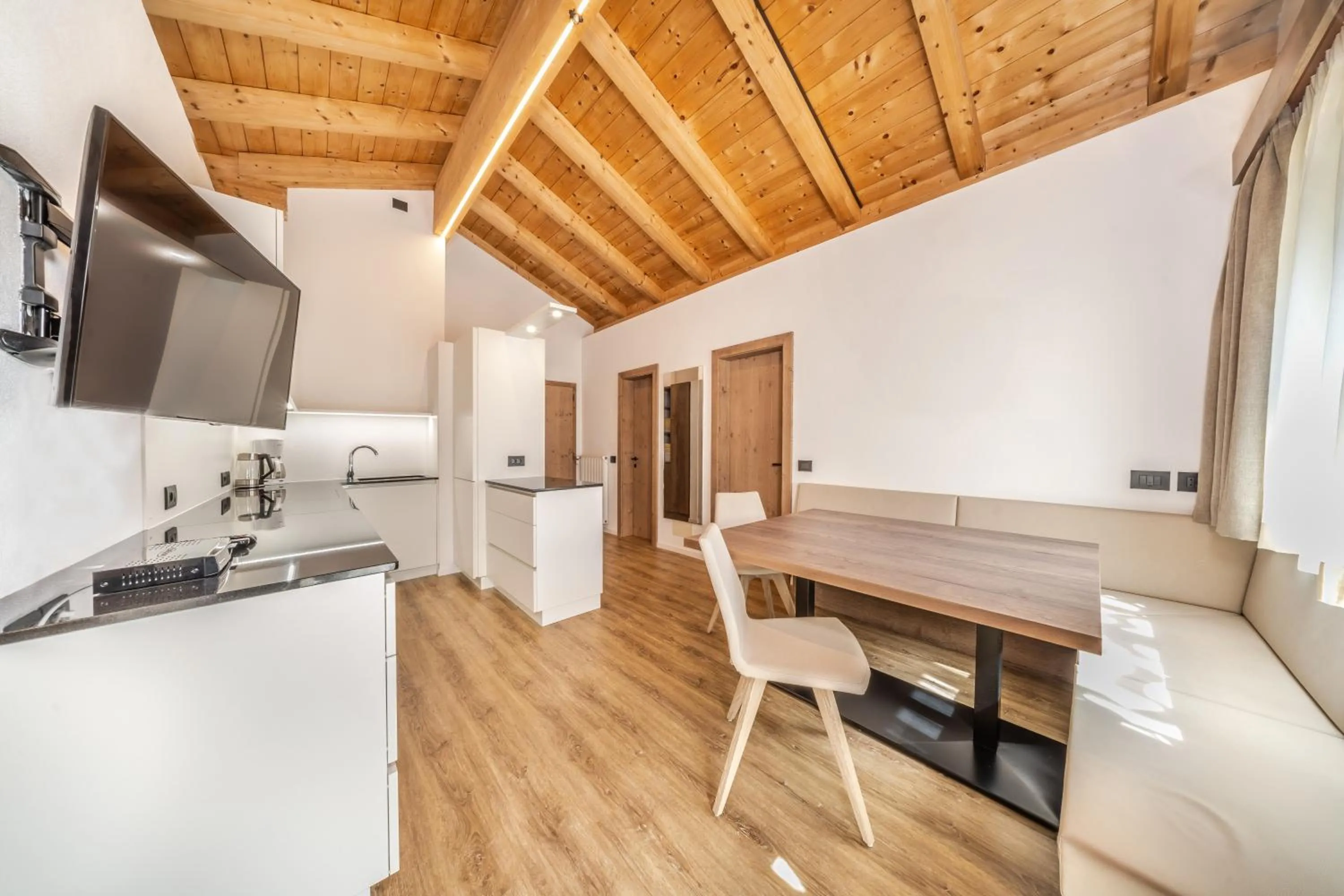 Kitchen or kitchenette in Apartments & Garnì Pre Da Nai