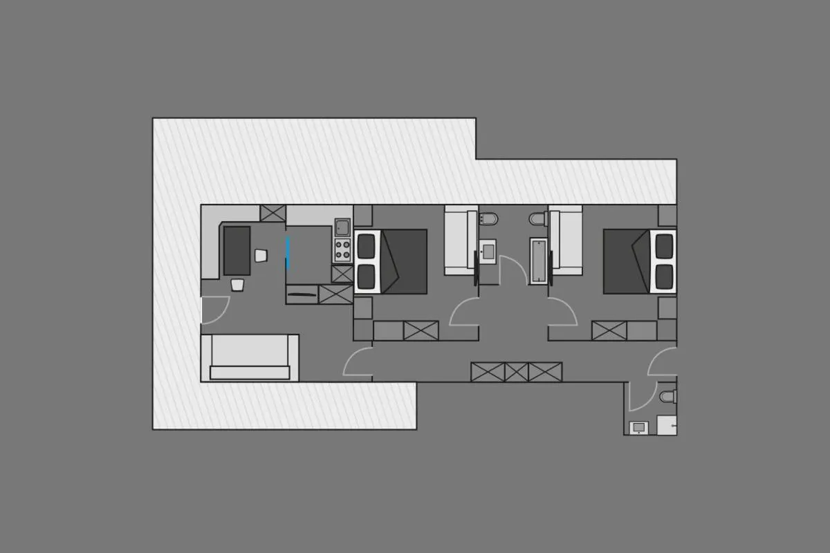Floor plan in Apartments & Garnì Pre Da Nai