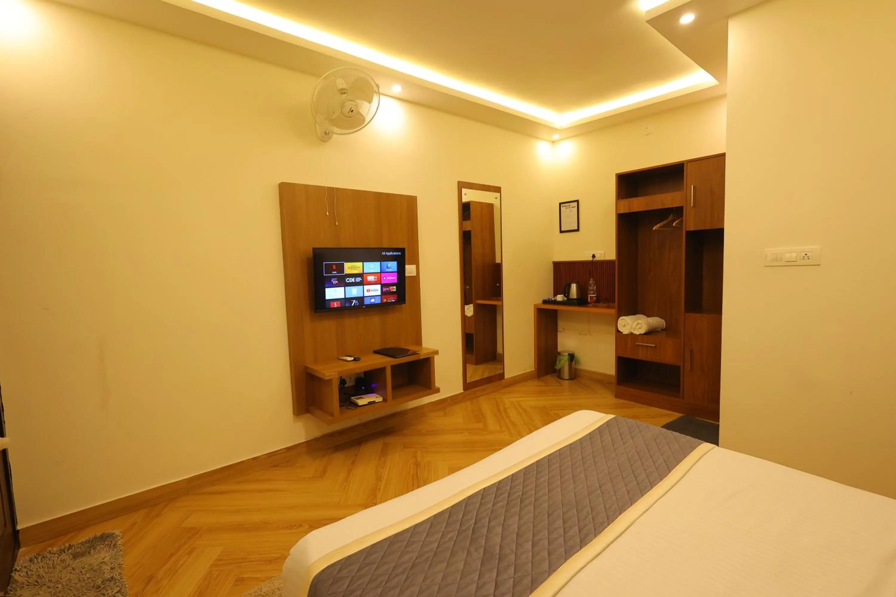 Bed in Le Eden Premium Wayanad Pool Resort