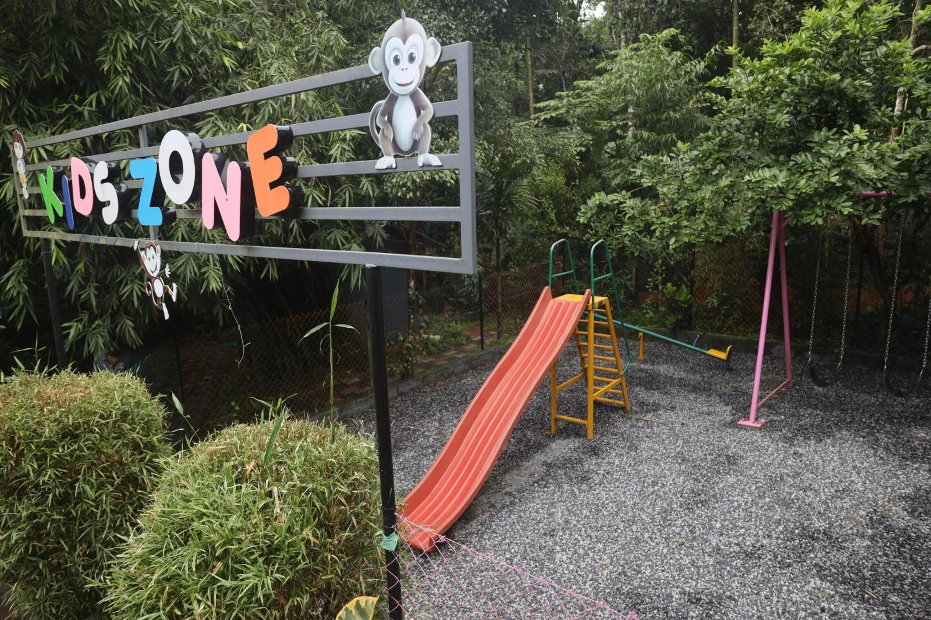 Children play ground in Le Eden Premium Wayanad Pool Resort