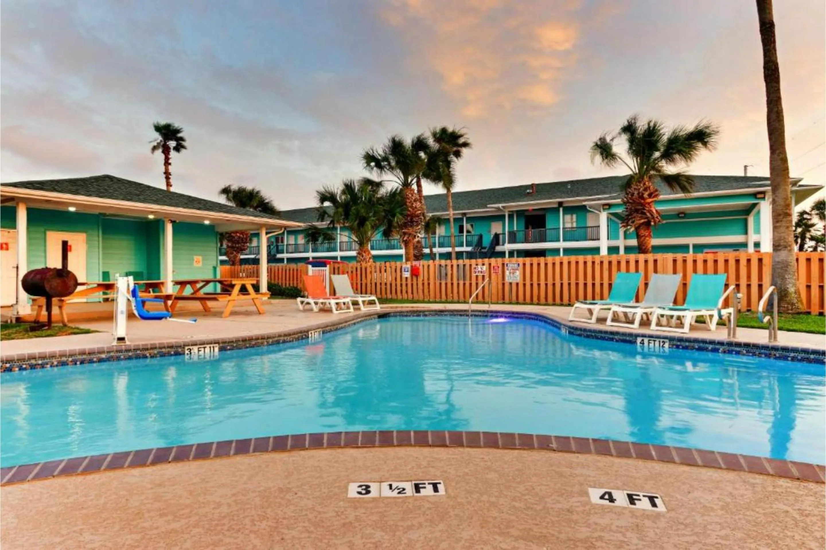 Swimming pool in The Island Hotel Near Beach Port Aransas