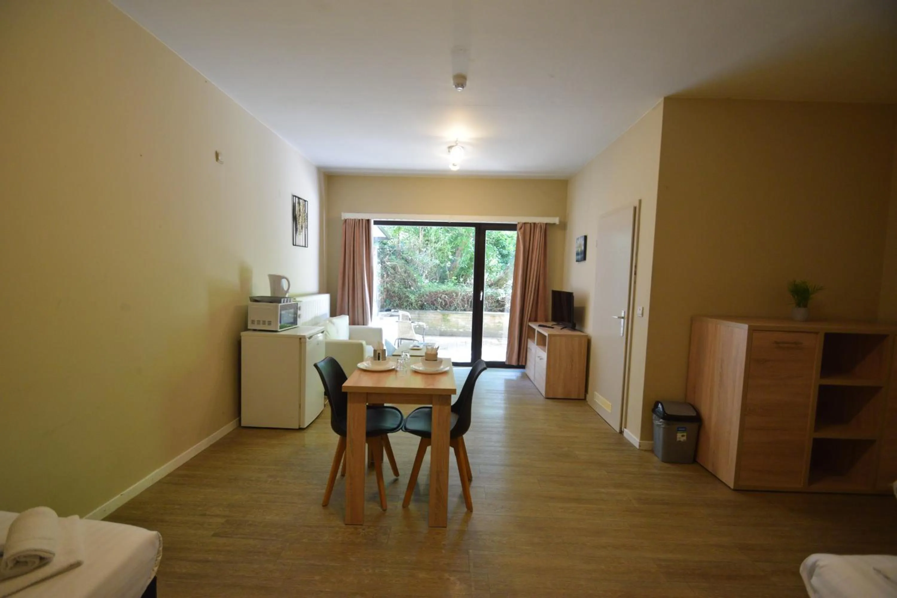 Seating area in Budget Flats Brussels